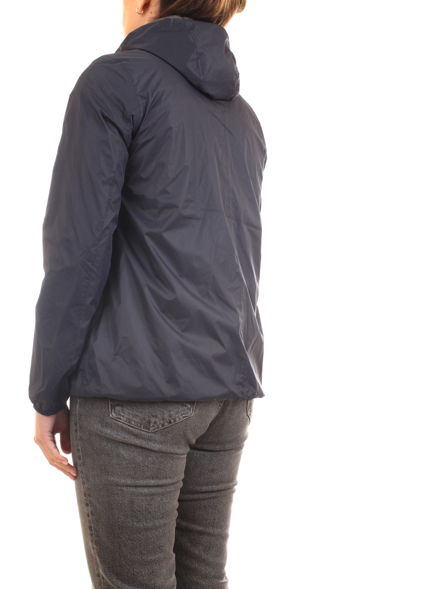 K-WAY K00BHI0 K89 Blue Clothing Woman Jacket K-WAY K00BHI0 K89 Blue Clothing Woman Jacket