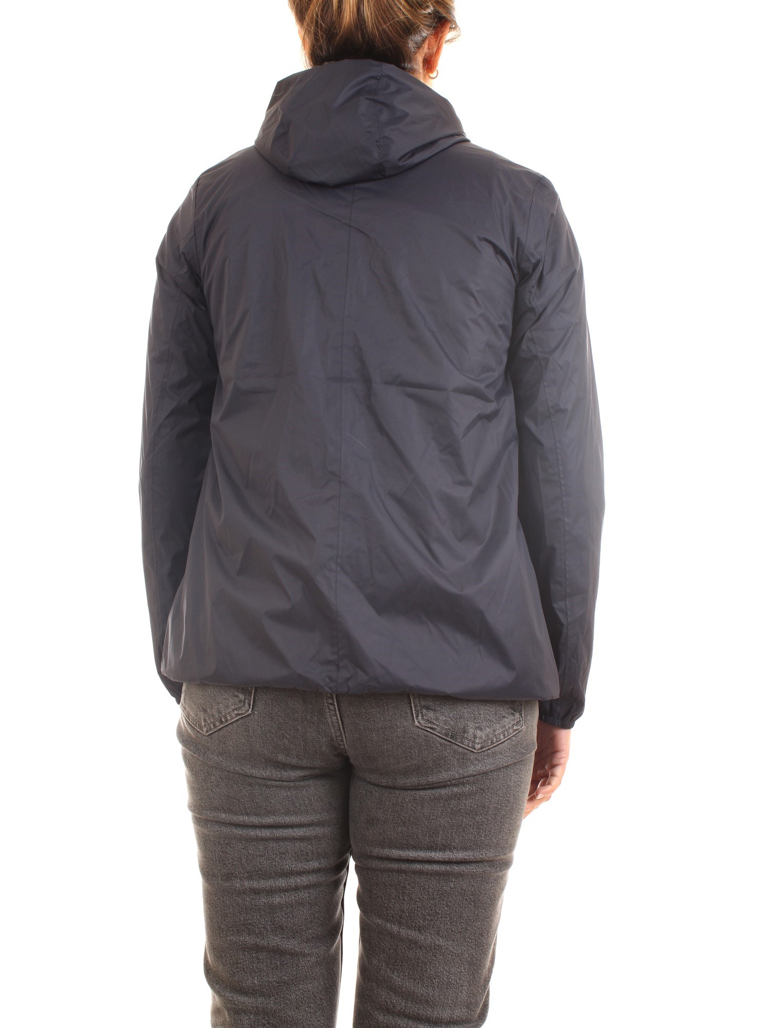 K-WAY K00BHI0 K89 Blue Clothing Woman Jacket K-WAY K00BHI0 K89 Blue Clothing Woman Jacket