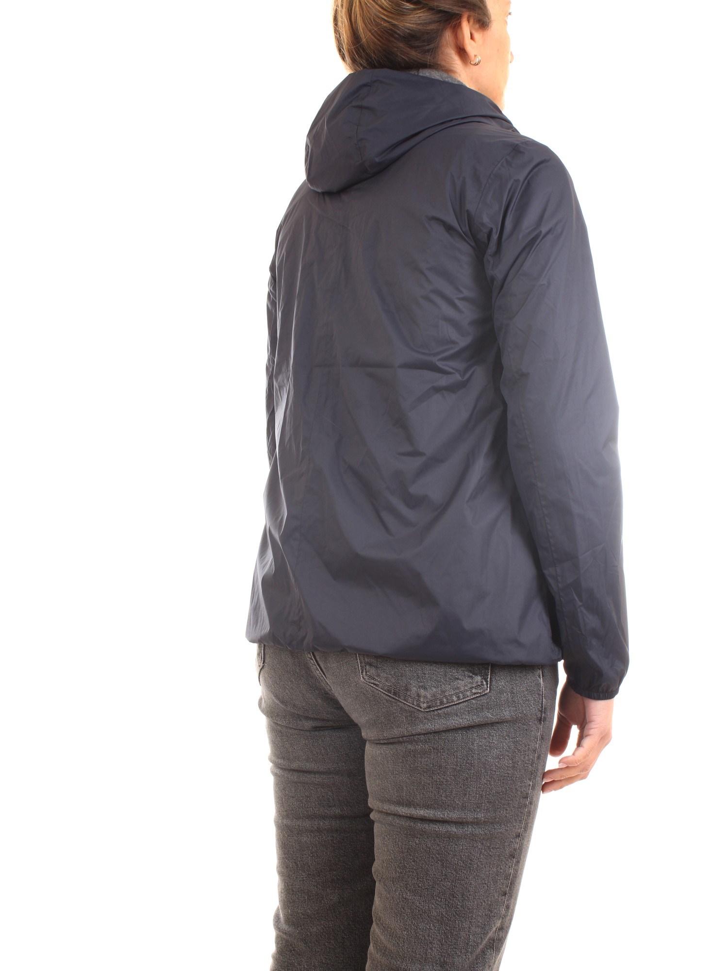 K-WAY K00BHI0 K89 Blue Clothing Woman Jacket K-WAY K00BHI0 K89 Blue Clothing Woman Jacket