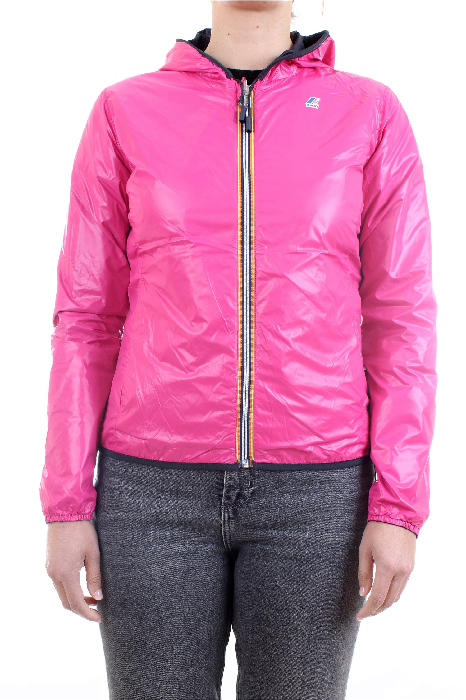 K-WAY K002XN0 Fuchsia Clothing Woman Jacket K-WAY K002XN0 Fuchsia Clothing Woman Jacket