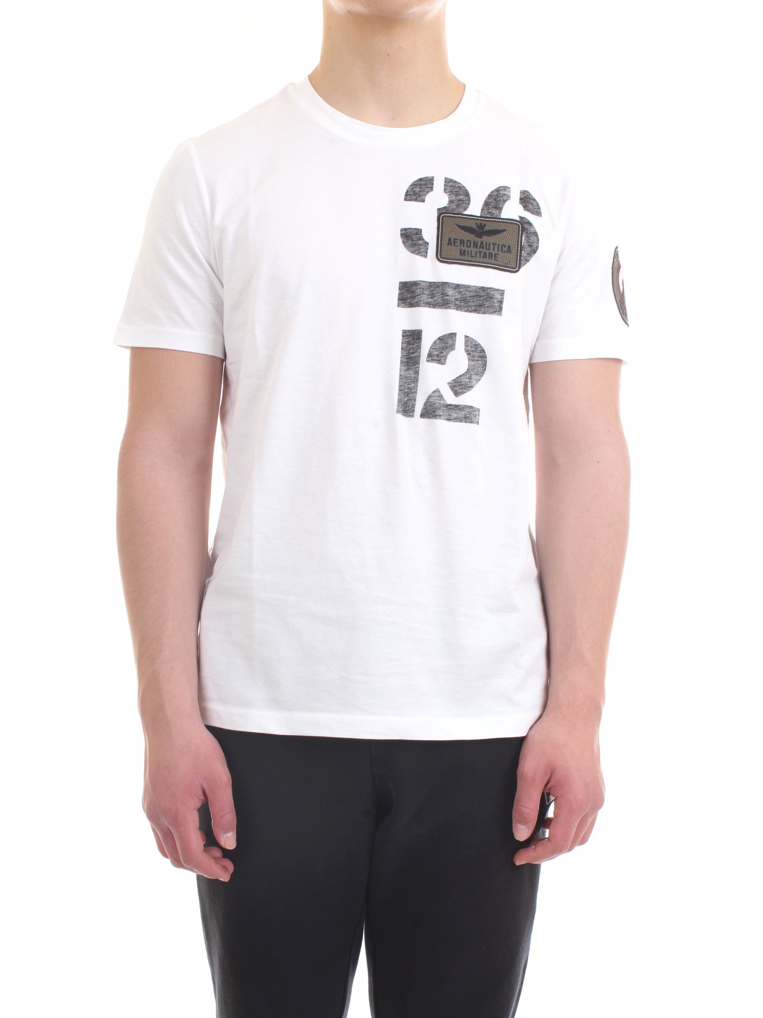 AERONAUTICA MILITARE 211TS1868J492 White Clothing Man T-Shirt/Polo AERONAUTICA MILITARE 211TS1868J492 White Clothing Man T-Shirt/Polo