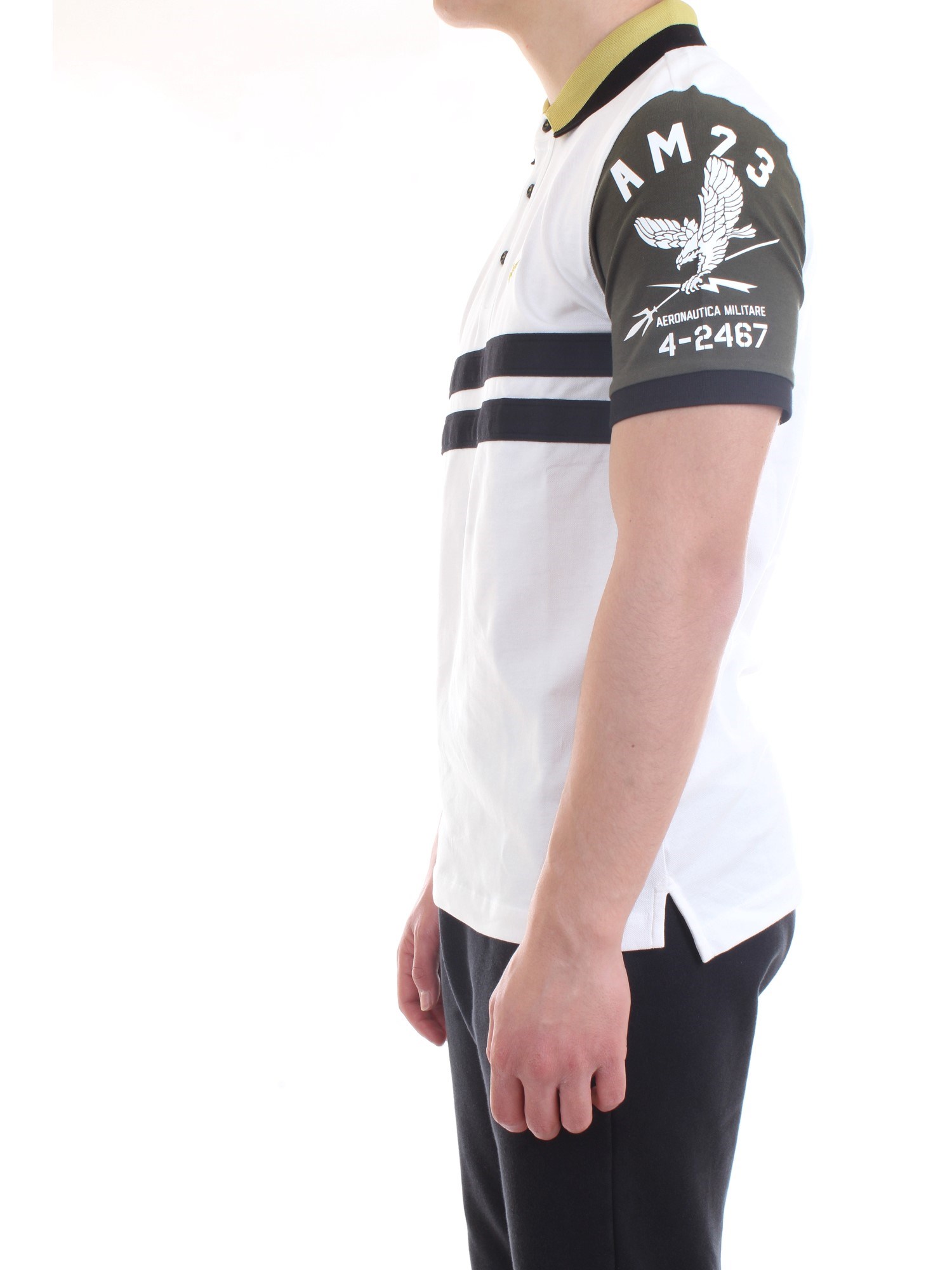 AERONAUTICA MILITARE 211PO1537P178 White Clothing Man Polo shirt AERONAUTICA MILITARE 211PO1537P178 White Clothing Man Polo shirt
