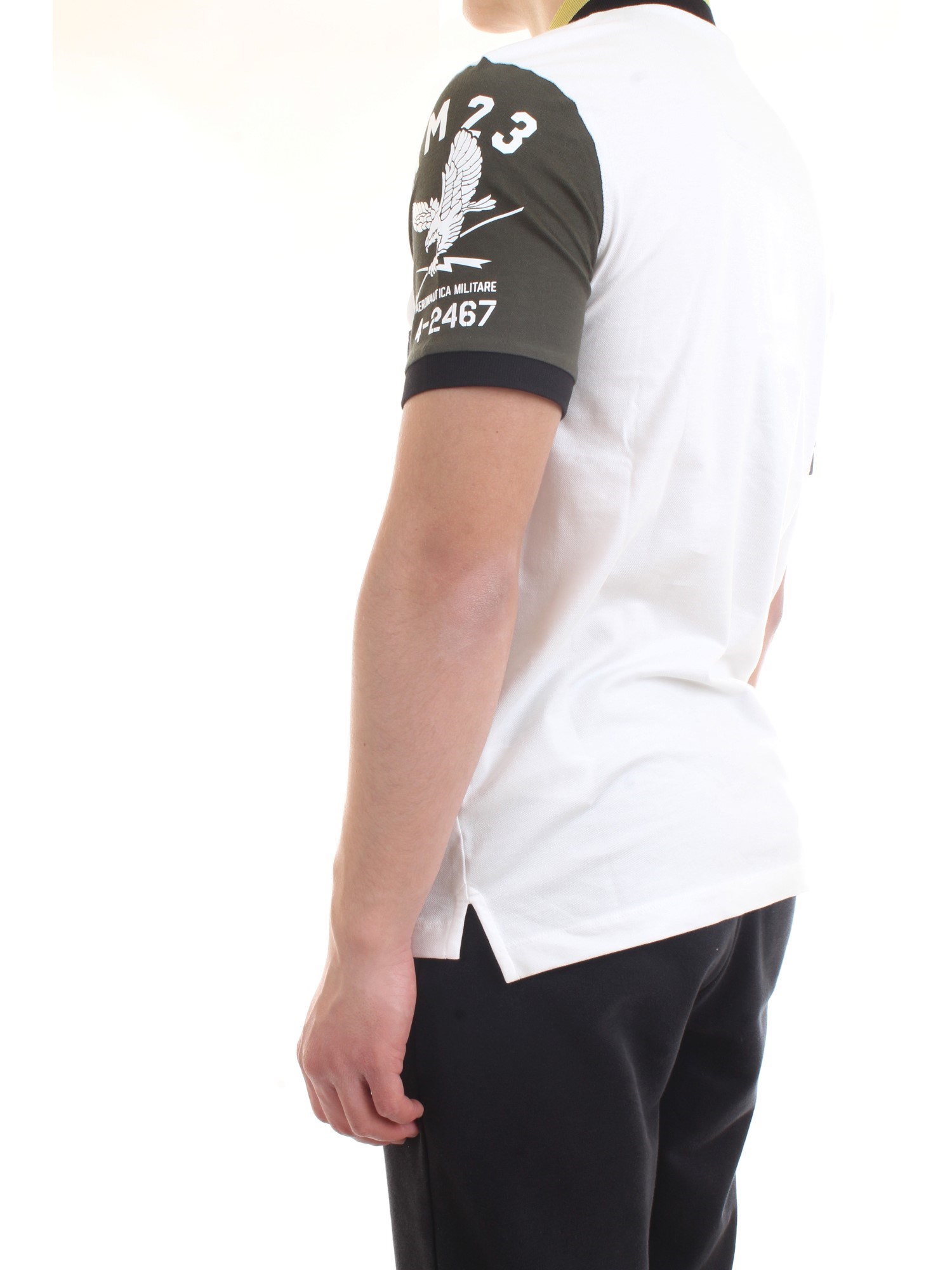 AERONAUTICA MILITARE 211PO1537P178 White Clothing Man Polo shirt AERONAUTICA MILITARE 211PO1537P178 White Clothing Man Polo shirt