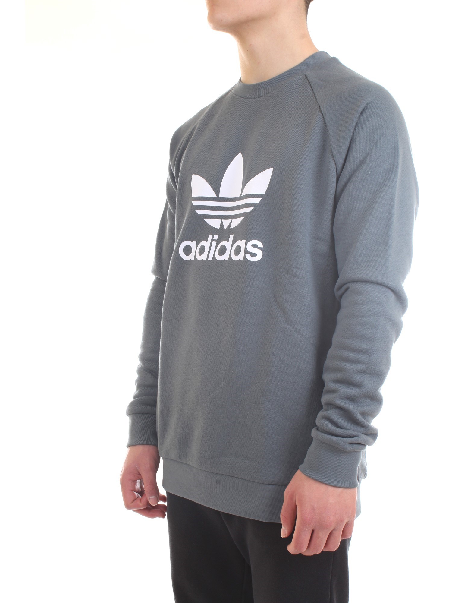 ADIDAS ORIGINALS GN3471 Light blue Clothing Man Sweater ADIDAS ORIGINALS GN3471 Light blue Clothing Man Sweater