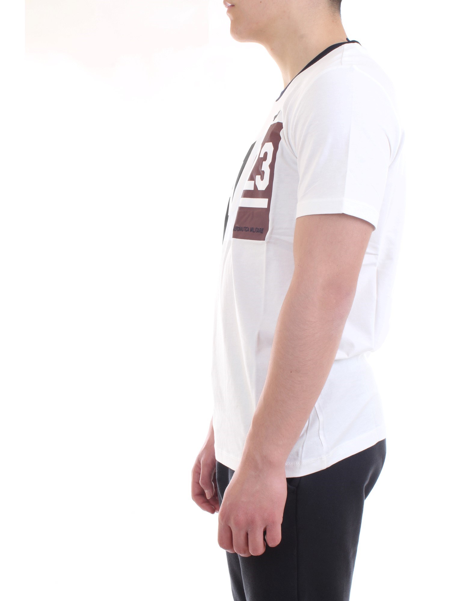 AERONAUTICA MILITARE 211TS1866J492 White Clothing Man T-Shirt/Polo AERONAUTICA MILITARE 211TS1866J492 White Clothing Man T-Shirt/Polo
