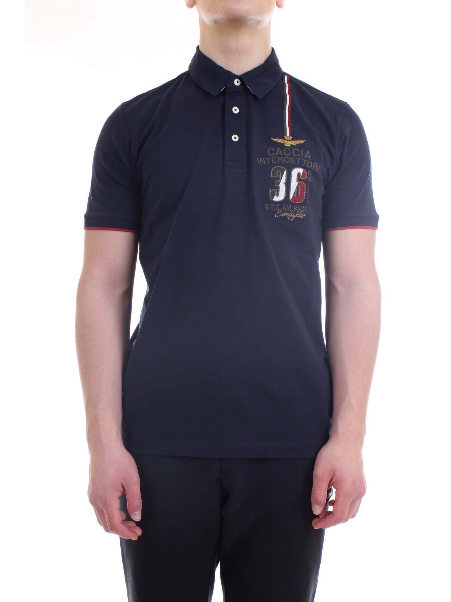 AERONAUTICA MILITARE 211PO1558JRJ469 Blue Clothing Man Polo shirt AERONAUTICA MILITARE 211PO1558JRJ469 Blue Clothing Man Polo shirt