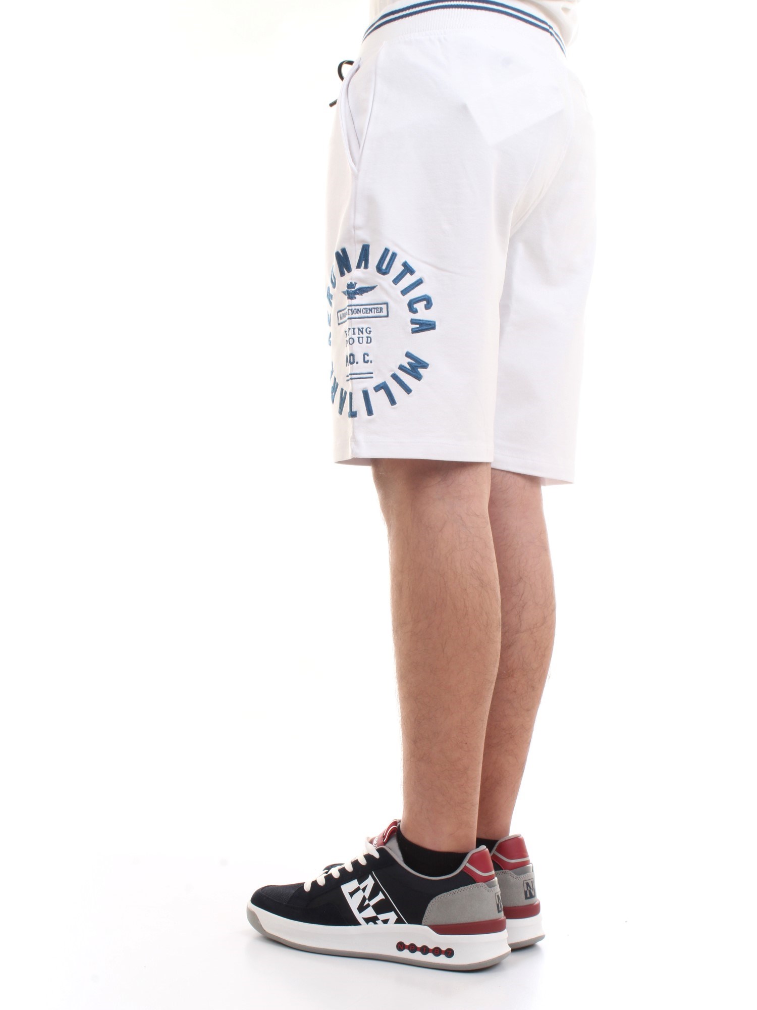 AERONAUTICA MILITARE 211BE109F419 White Clothing Man Shorts AERONAUTICA MILITARE 211BE109F419 White Clothing Man Shorts
