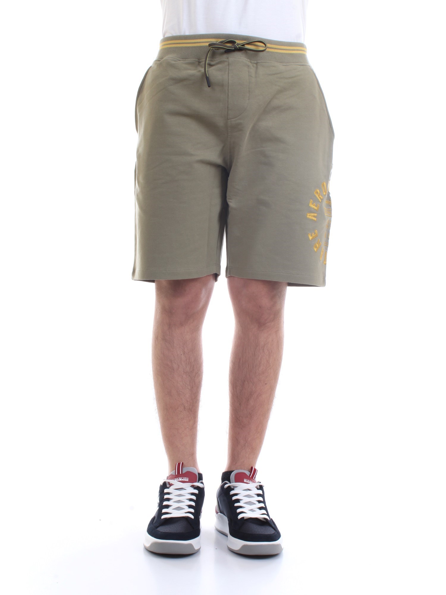 AERONAUTICA MILITARE 211BE109F419 Military green Clothing Man Shorts AERONAUTICA MILITARE 211BE109F419 Military green Clothing Man Shorts