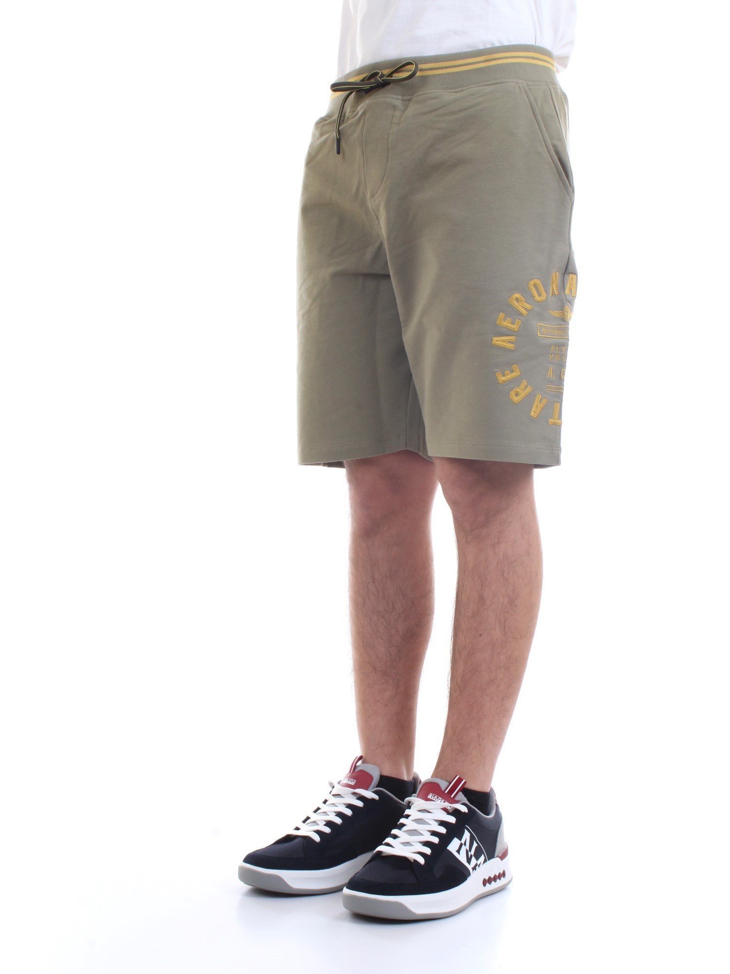 AERONAUTICA MILITARE 211BE109F419 Military green Clothing Man Shorts AERONAUTICA MILITARE 211BE109F419 Military green Clothing Man Shorts