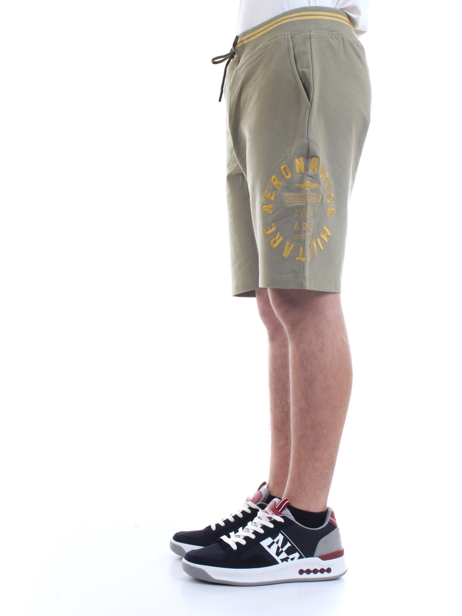 AERONAUTICA MILITARE 211BE109F419 Military green Clothing Man Shorts AERONAUTICA MILITARE 211BE109F419 Military green Clothing Man Shorts