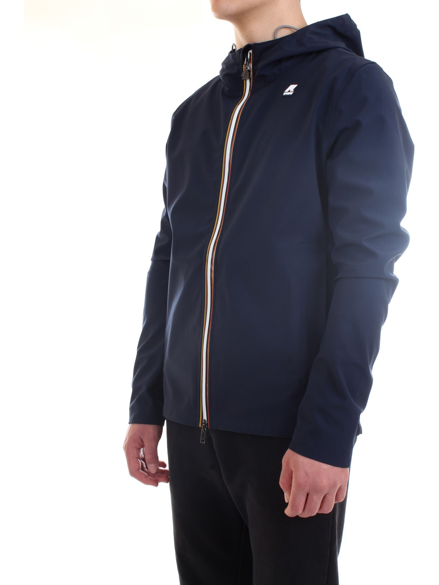K-WAY K007LV0 Blue Clothing Man Jacket K-WAY K007LV0 Blue Clothing Man Jacket