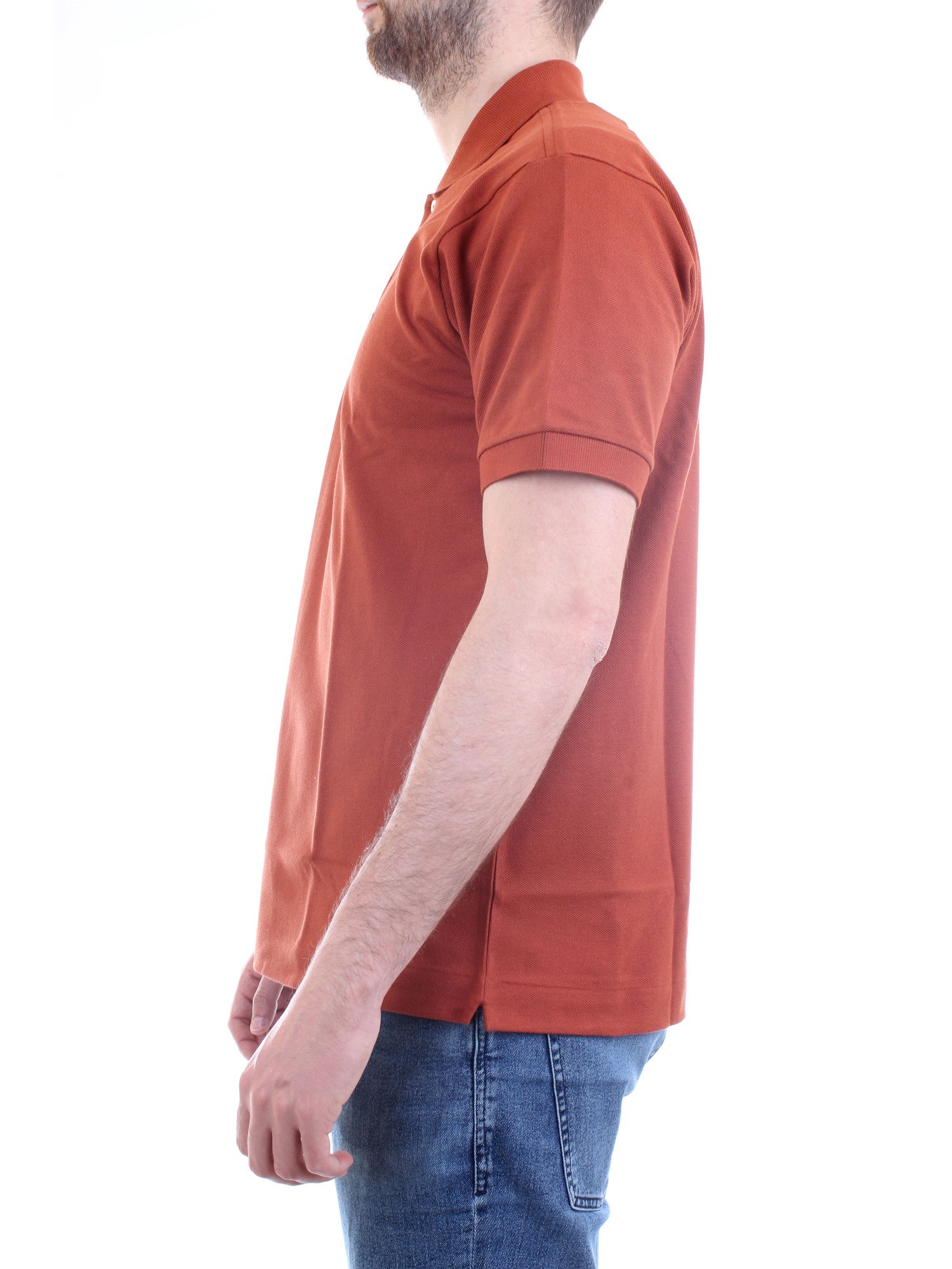 Lacoste L.12.12 Brown Clothing Man Polo shirt Lacoste L.12.12 Brown Clothing Man Polo shirt