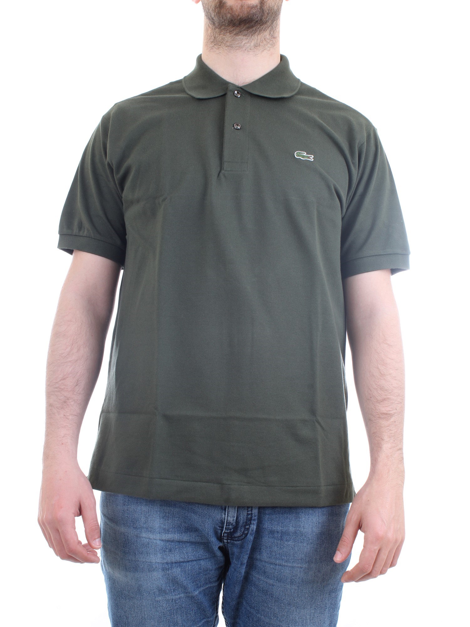 Lacoste L.12.12 Khaki green Clothing Man Polo shirt Lacoste L.12.12 Khaki green Clothing Man Polo shirt