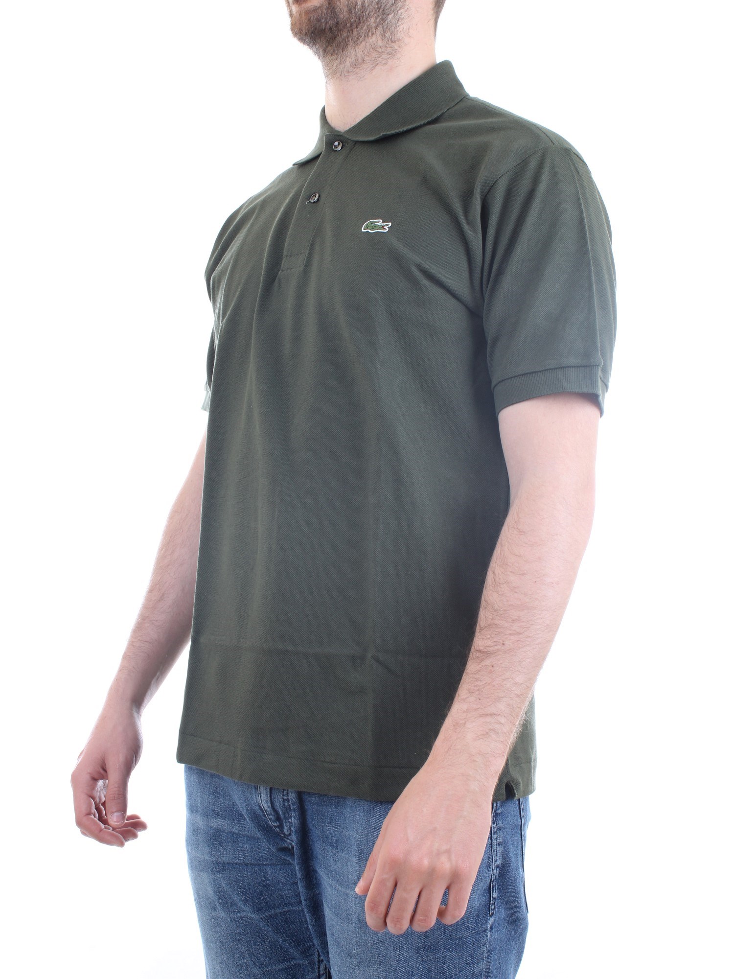 Lacoste L.12.12 Khaki green Clothing Man Polo shirt Lacoste L.12.12 Khaki green Clothing Man Polo shirt