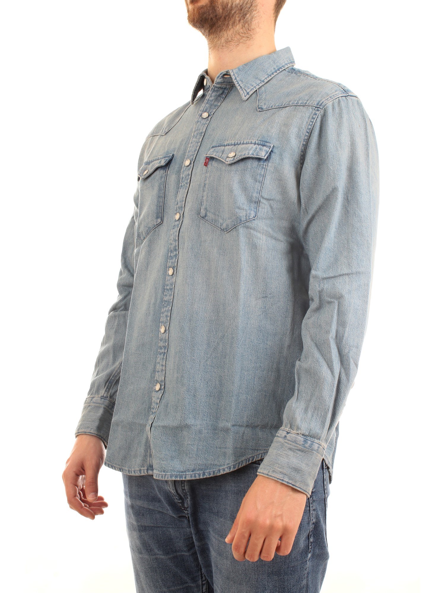 LEVI'S 85744 Medium blue Clothing Man Shirt LEVI'S 85744 Medium blue Clothing Man Shirt