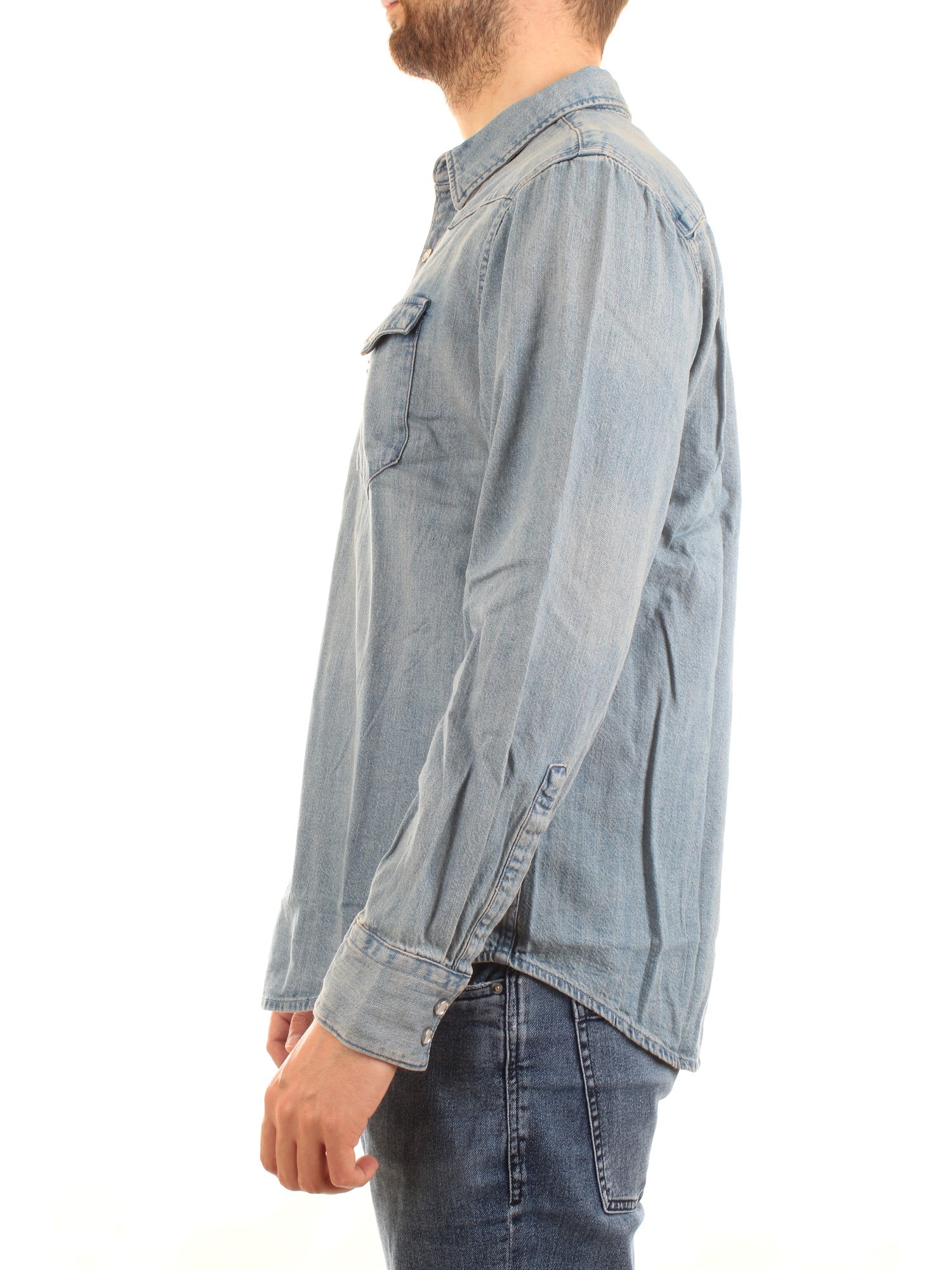 LEVI'S 85744 Medium blue Clothing Man Shirt LEVI'S 85744 Medium blue Clothing Man Shirt