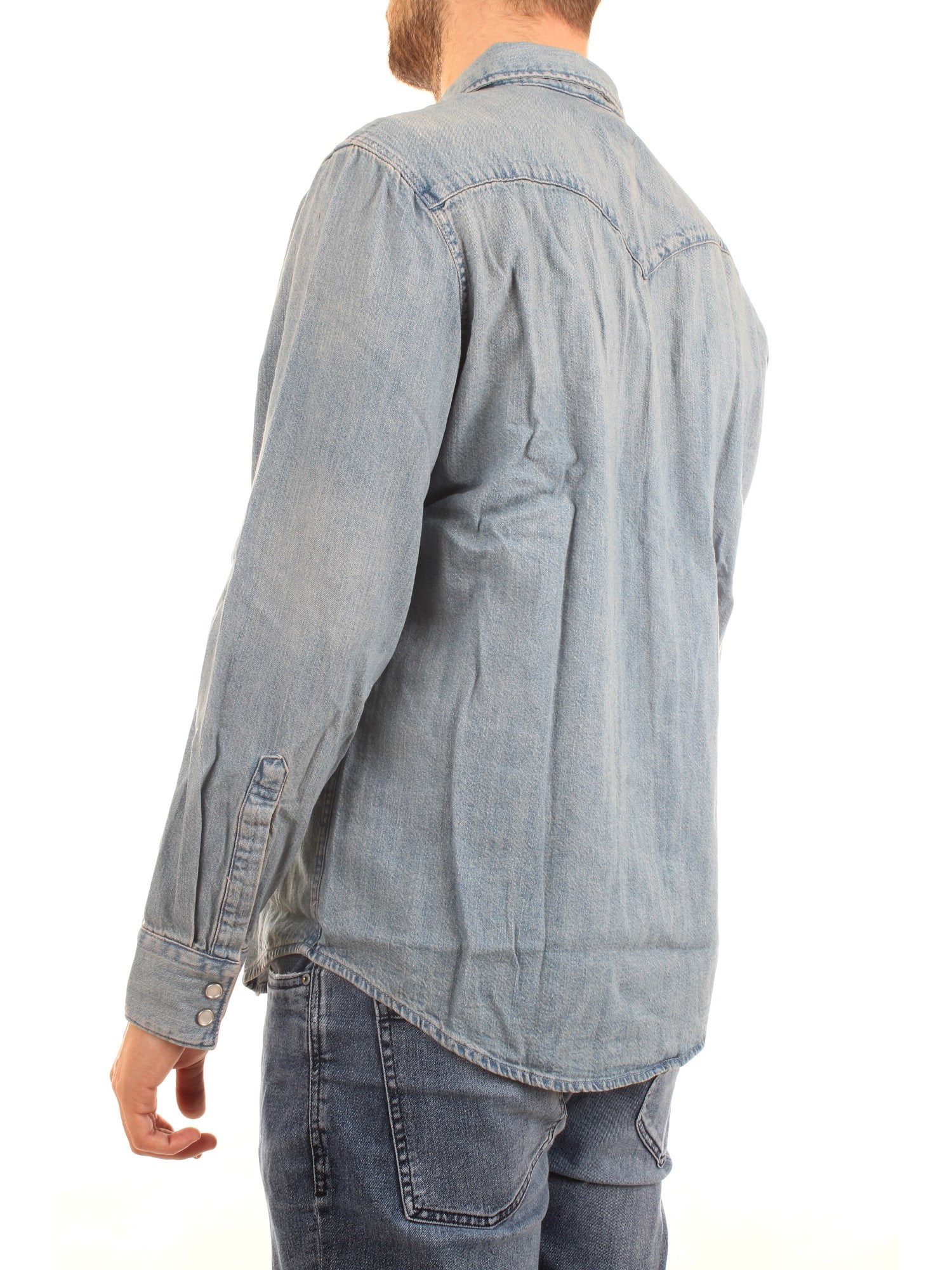 LEVI'S 85744 Medium blue Clothing Man Shirt LEVI'S 85744 Medium blue Clothing Man Shirt
