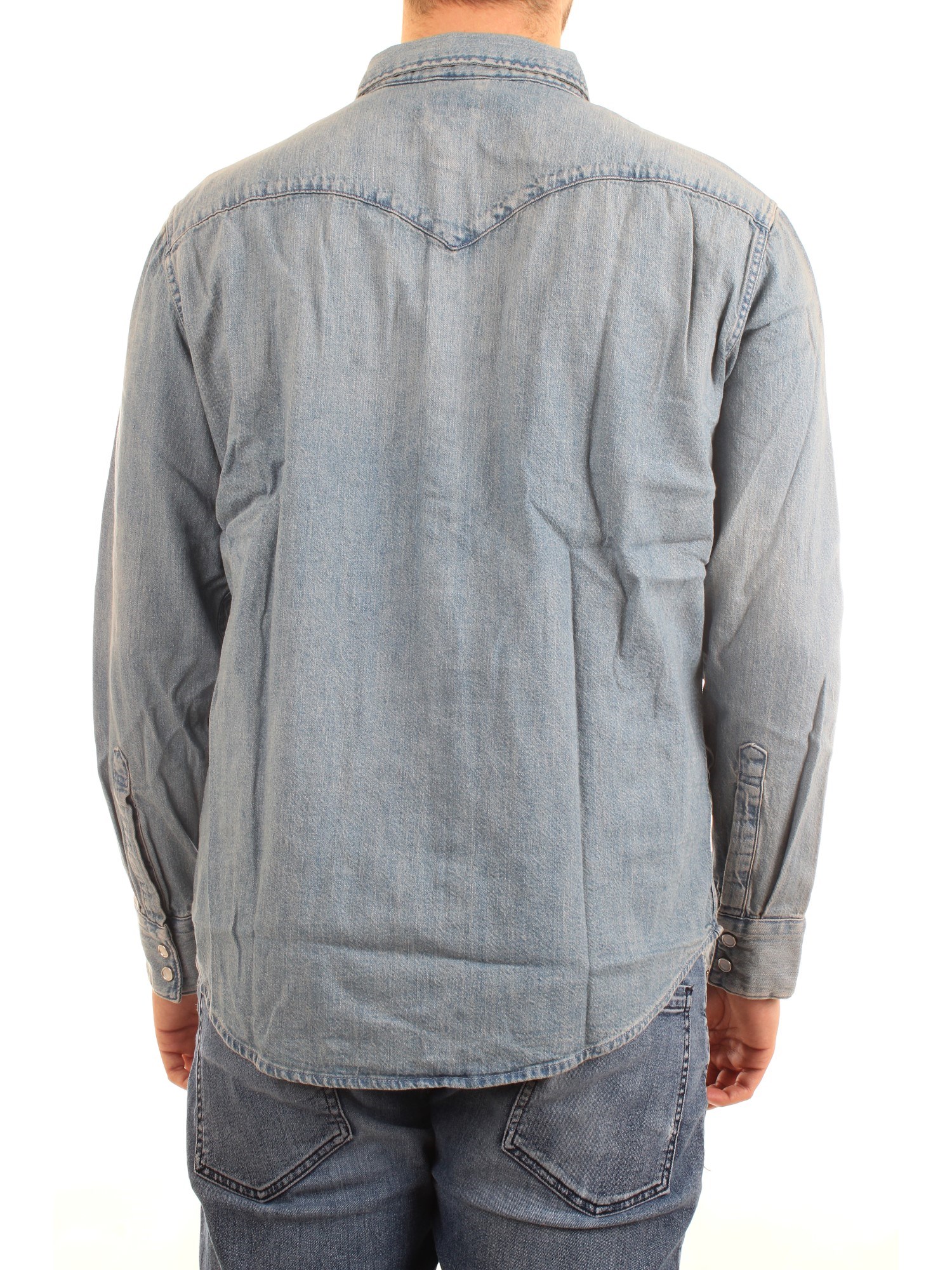 LEVI'S 85744 Medium blue Clothing Man Shirt LEVI'S 85744 Medium blue Clothing Man Shirt
