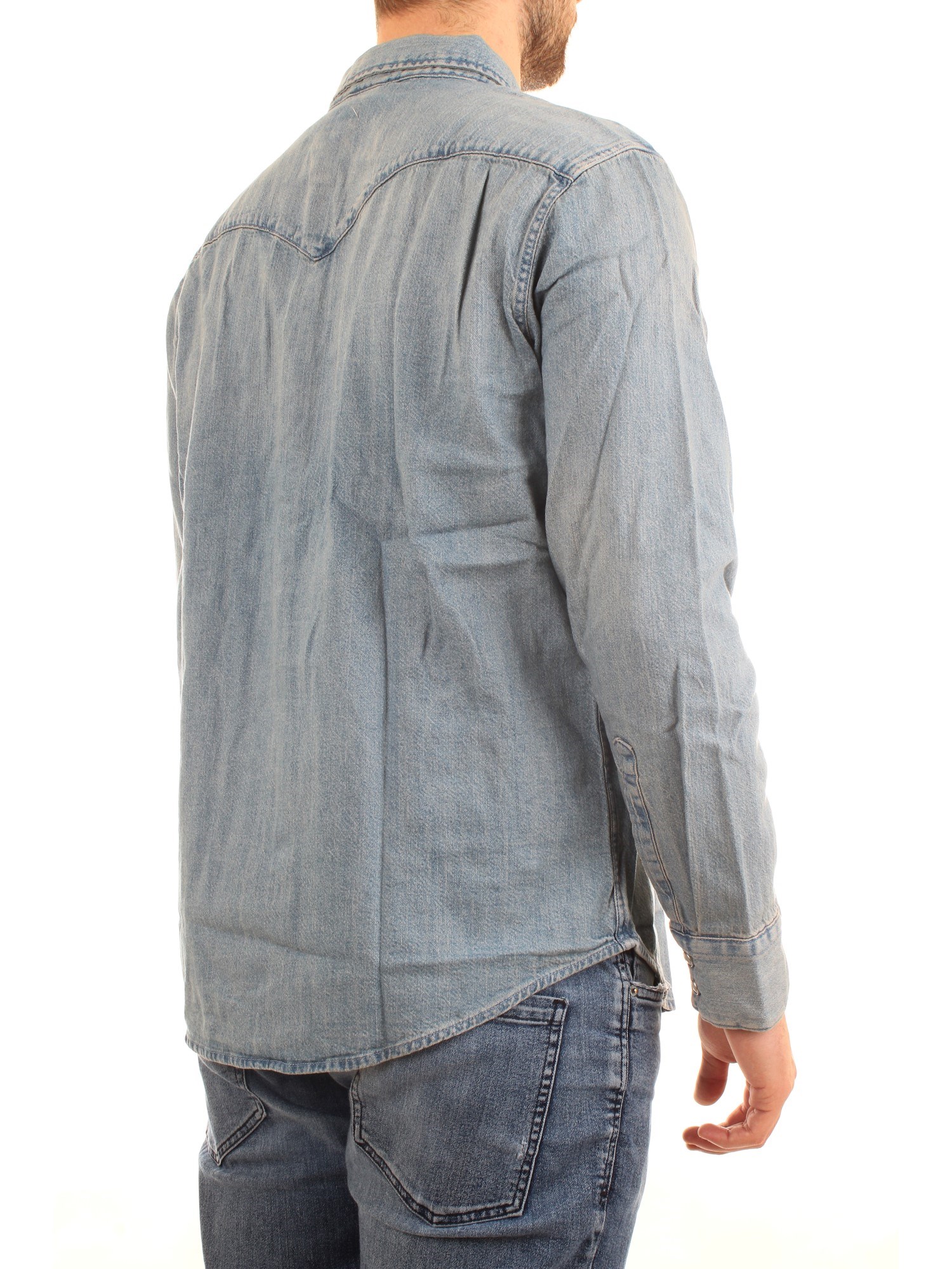 LEVI'S 85744 Medium blue Clothing Man Shirt LEVI'S 85744 Medium blue Clothing Man Shirt
