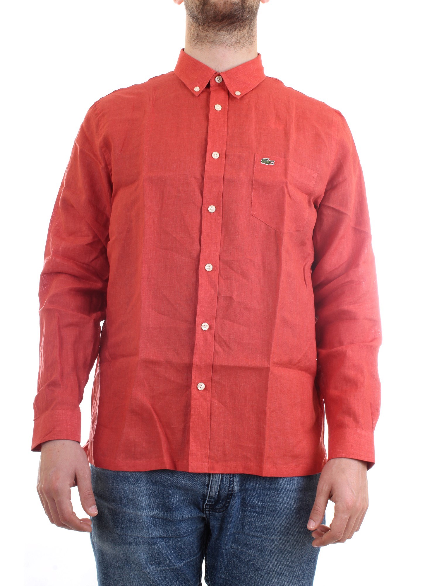 Lacoste CH4990 00 Red Clothing Man Shirt Lacoste CH4990 00 Red Clothing Man Shirt