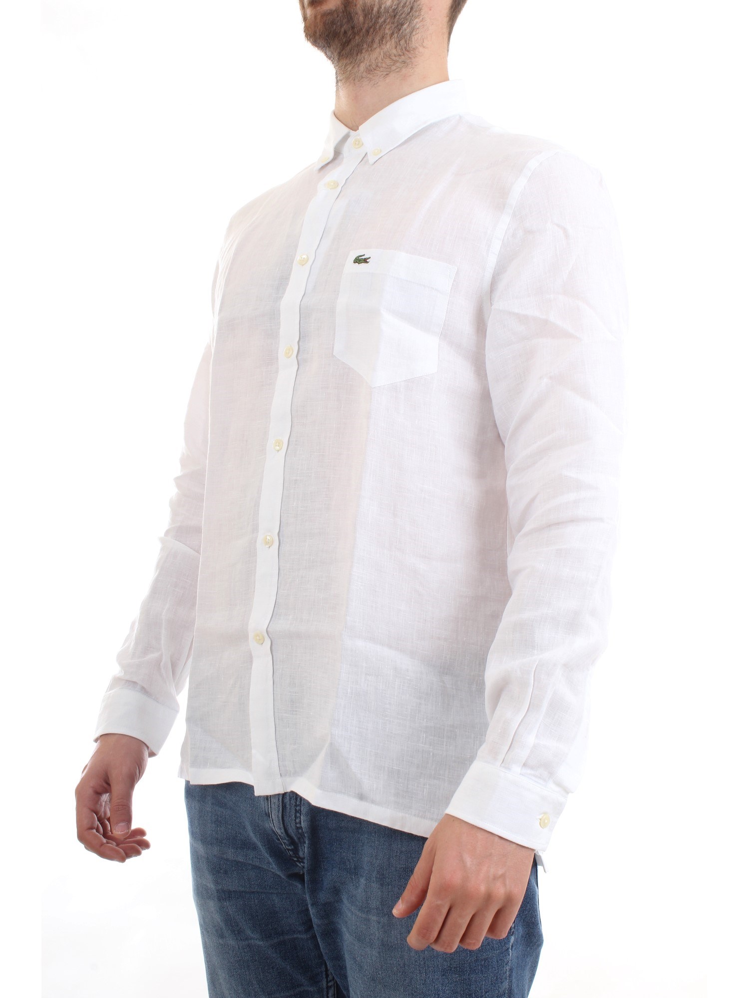 Lacoste CH4990 00 White Clothing Man Shirt Lacoste CH4990 00 White Clothing Man Shirt