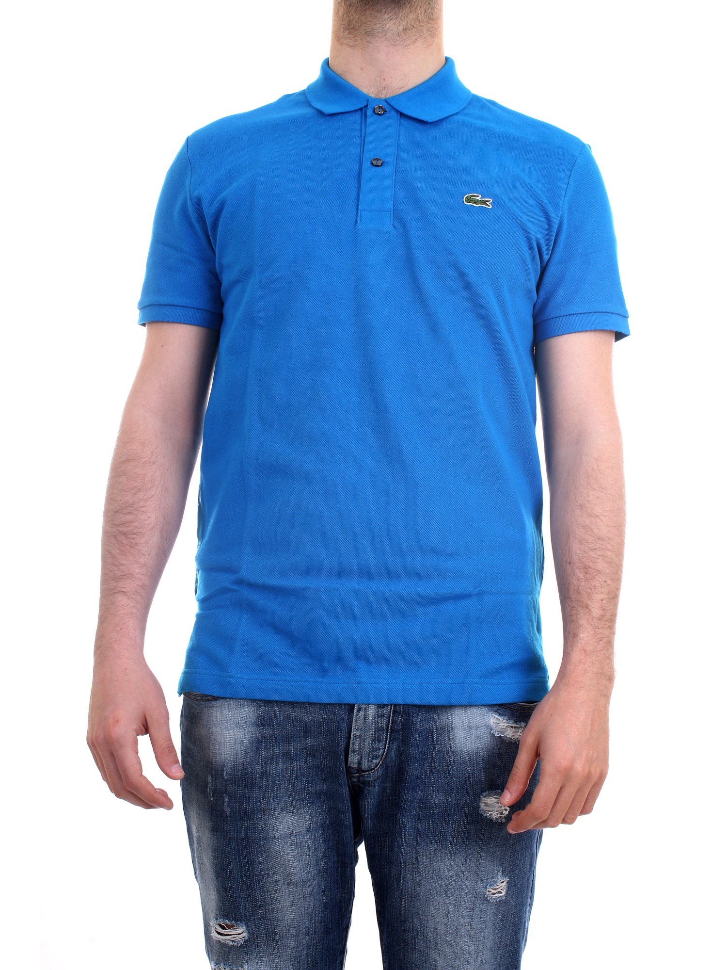Lacoste PH4012 Medium blue Clothing Man Polo shirt Lacoste PH4012 Medium blue Clothing Man Polo shirt