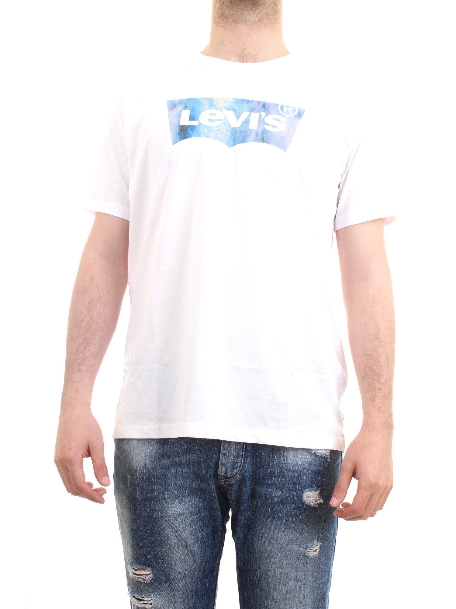 LEVI'S 22489-0343 White Clothing Man T-Shirt/Polo LEVI'S 22489-0343 White Clothing Man T-Shirt/Polo