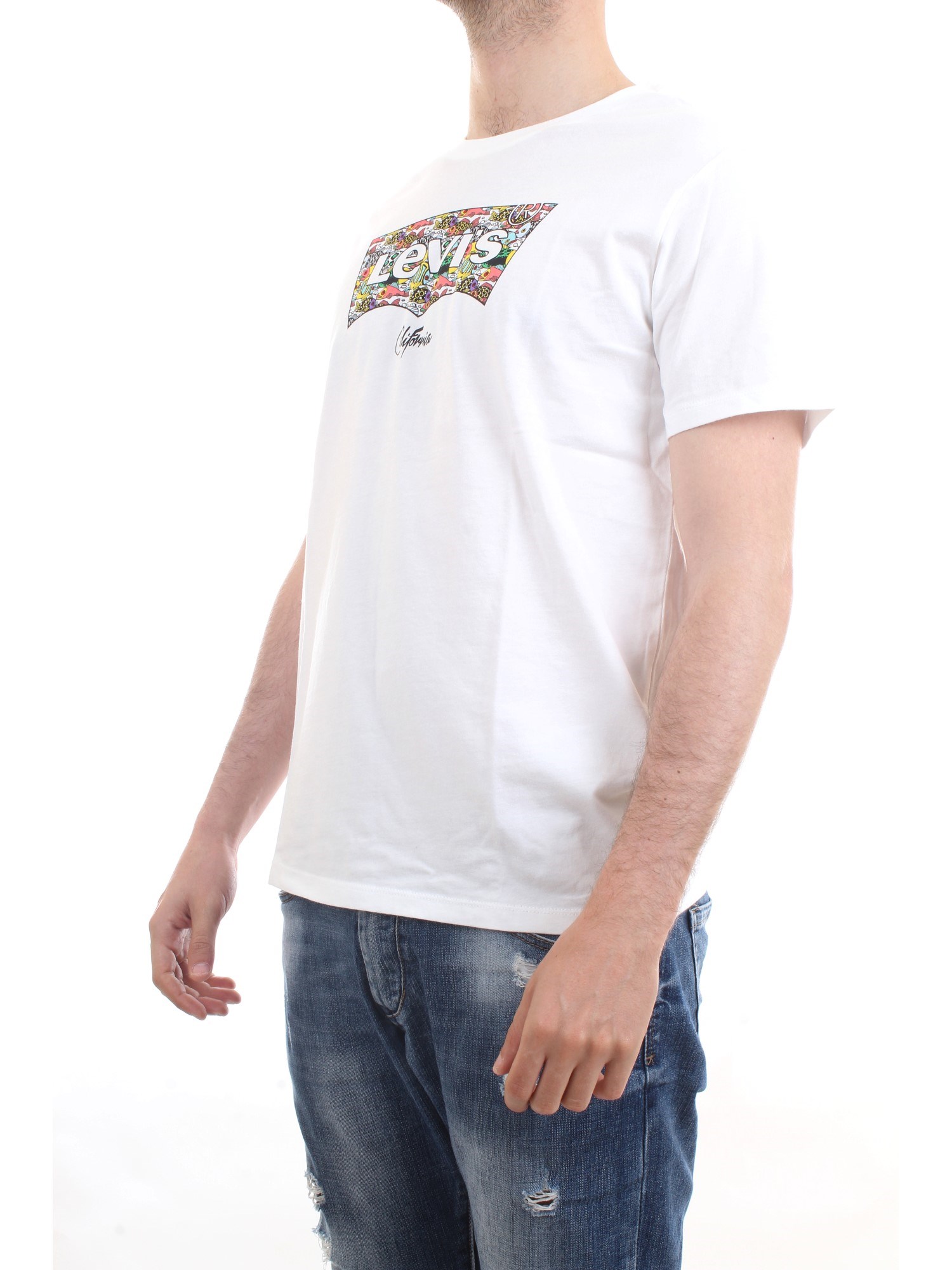 LEVI'S 22489-0318 White Clothing Man T-Shirt/Polo LEVI'S 22489-0318 White Clothing Man T-Shirt/Polo