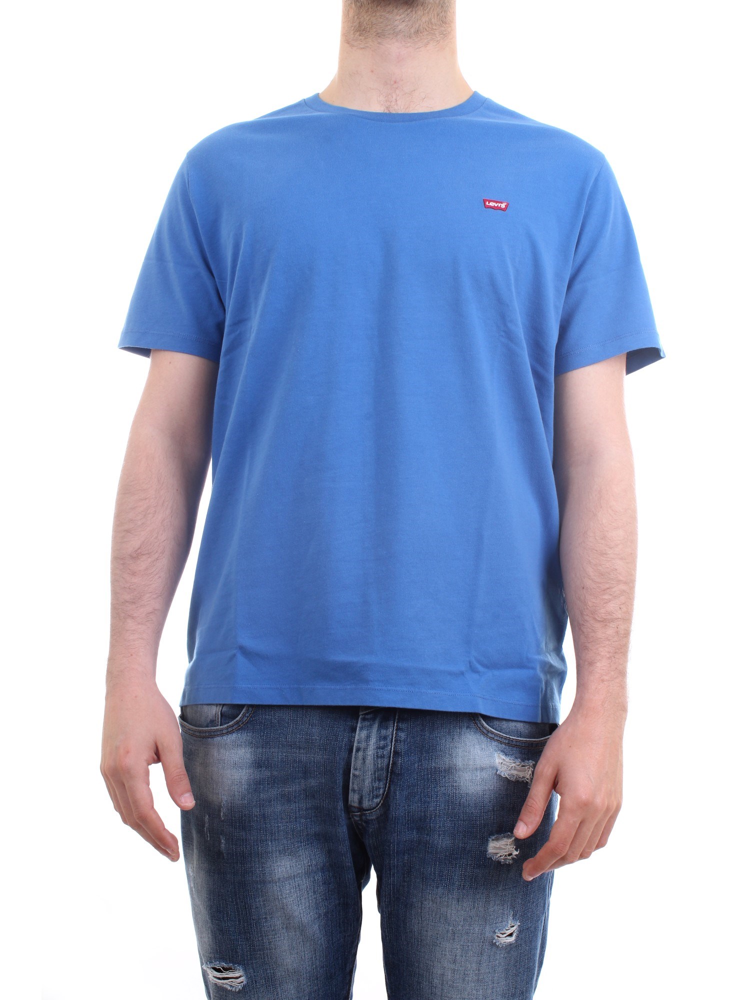 LEVI'S 56605 Light blue Clothing Man T-Shirt/Polo LEVI'S 56605 Light blue Clothing Man T-Shirt/Polo