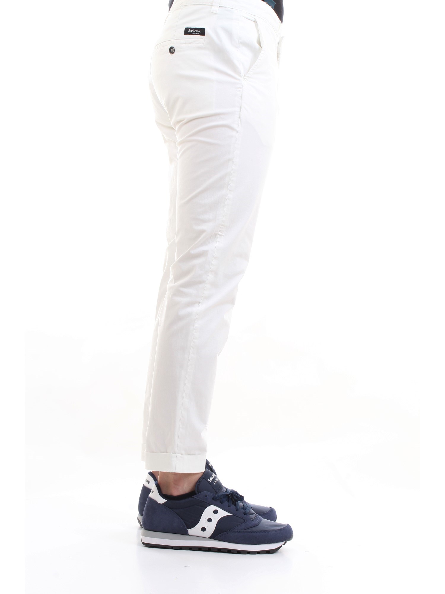 JECKERSON JKUPA046CJ374 White Clothing Man Trousers JECKERSON JKUPA046CJ374 White Clothing Man Trousers