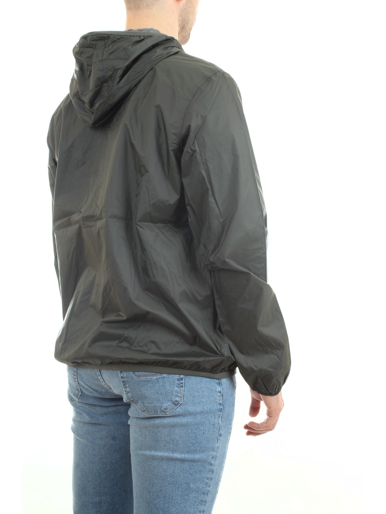 K-WAY K007A10 Military green Clothing Man Jacket K-WAY K007A10 Military green Clothing Man Jacket