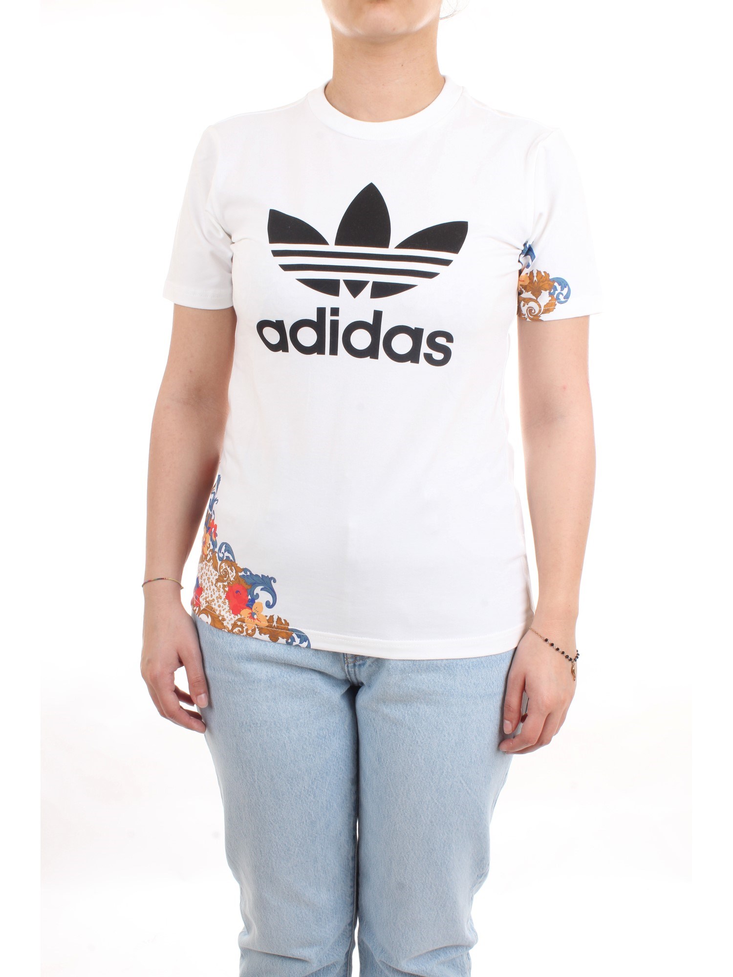 ADIDAS ORIGINALS GN3354 White Clothing Woman T-Shirt/Polo ADIDAS ORIGINALS GN3354 White Clothing Woman T-Shirt/Polo