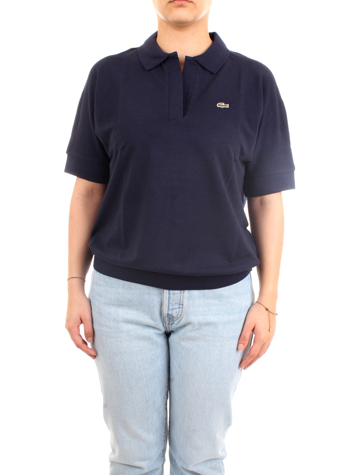 Lacoste PF0504 00 Blue Clothing Woman Polo shirt Lacoste PF0504 00 Blue Clothing Woman Polo shirt