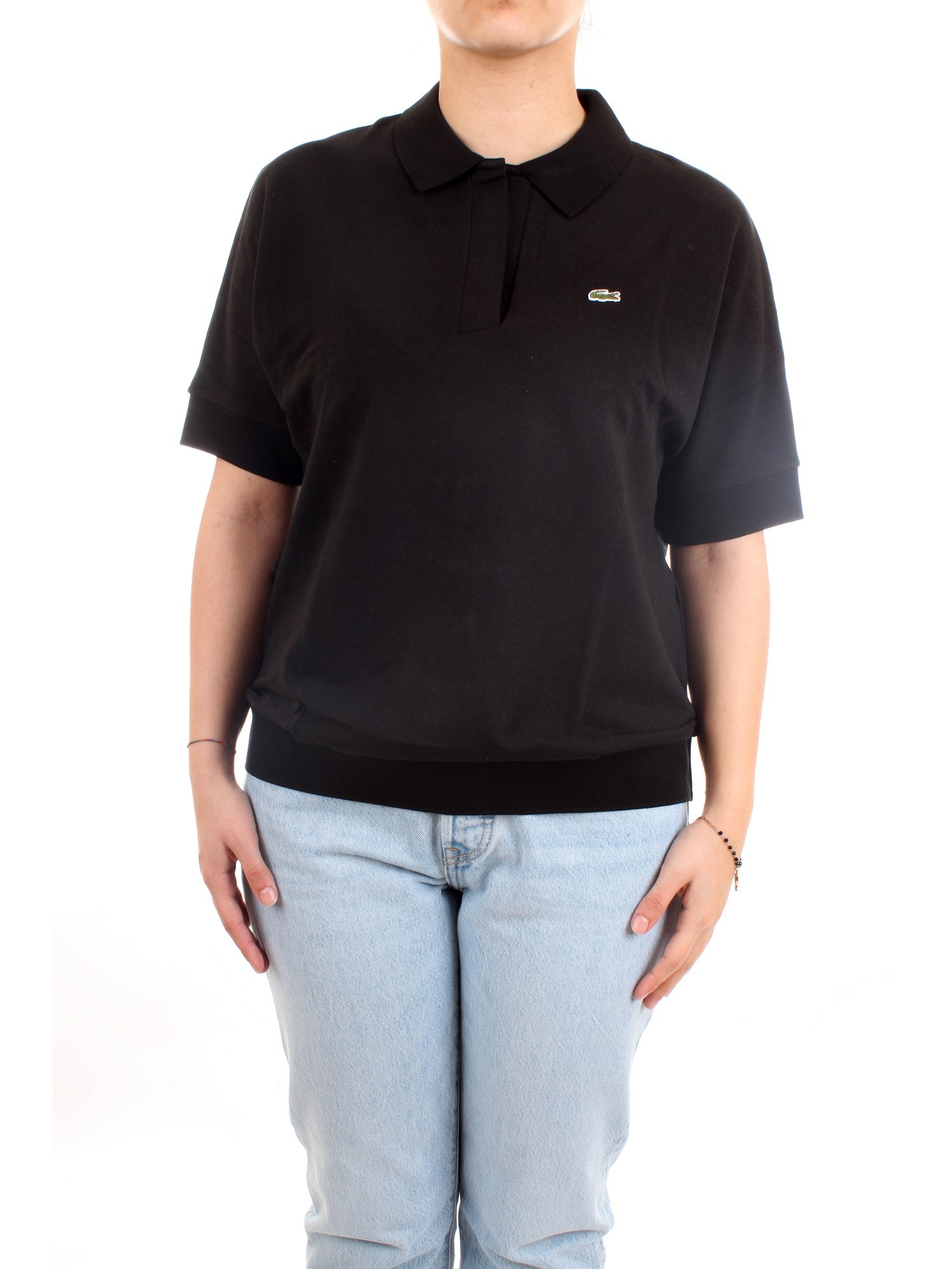 Lacoste PF0504 00 Black Clothing Woman Polo shirt Lacoste PF0504 00 Black Clothing Woman Polo shirt