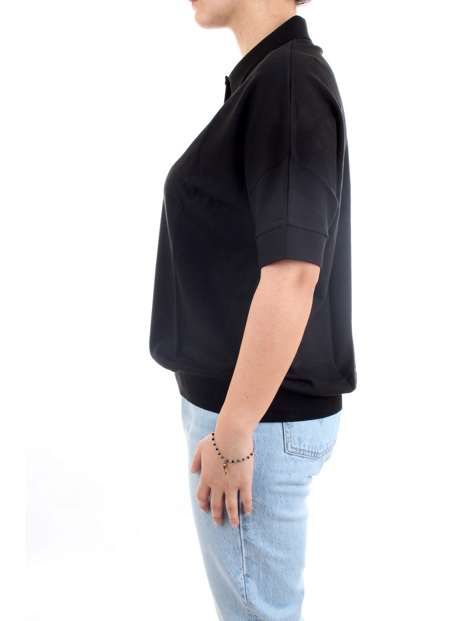 Lacoste PF0504 00 Black Clothing Woman Polo shirt Lacoste PF0504 00 Black Clothing Woman Polo shirt