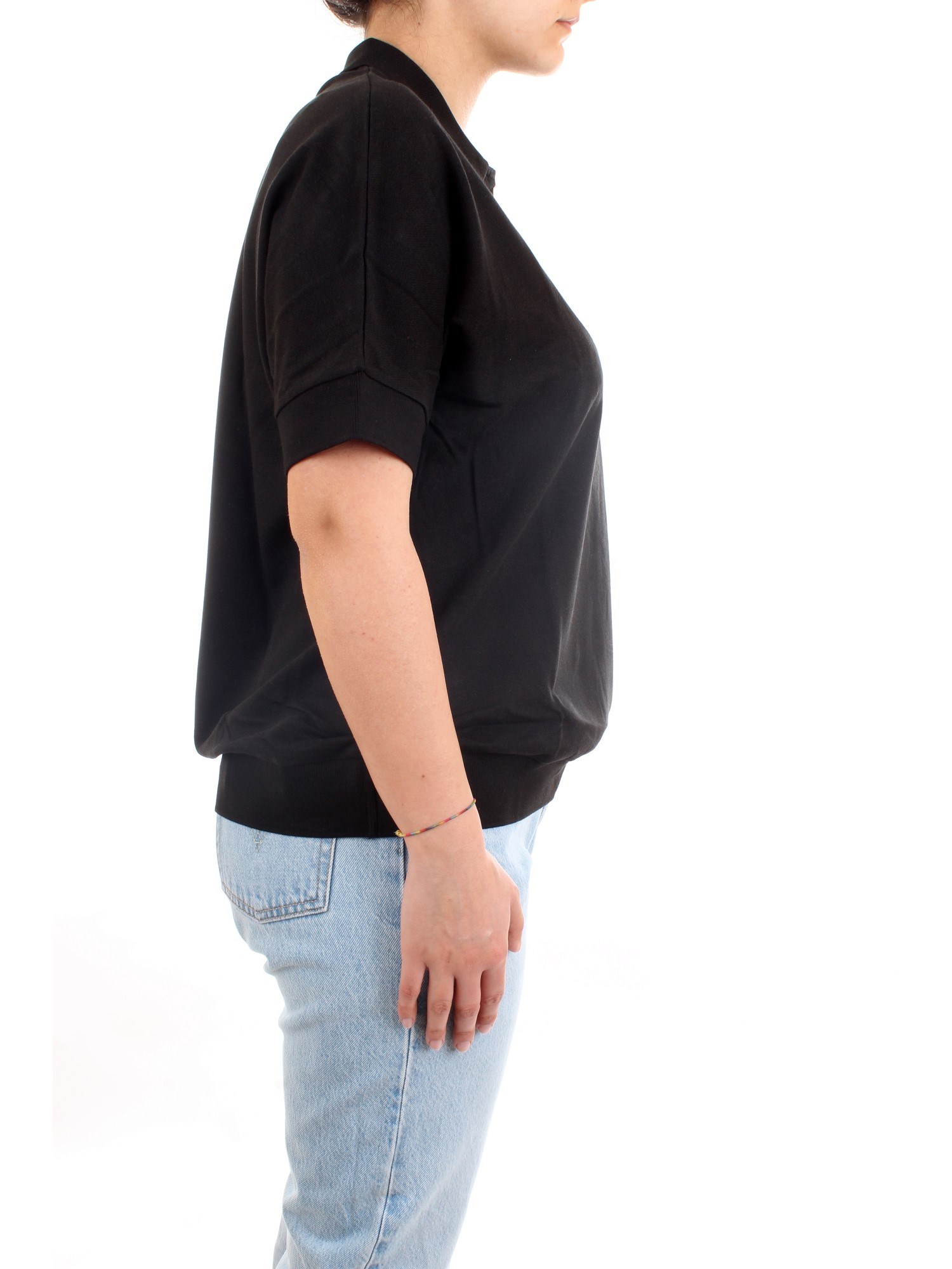 Lacoste PF0504 00 Black Clothing Woman Polo shirt Lacoste PF0504 00 Black Clothing Woman Polo shirt