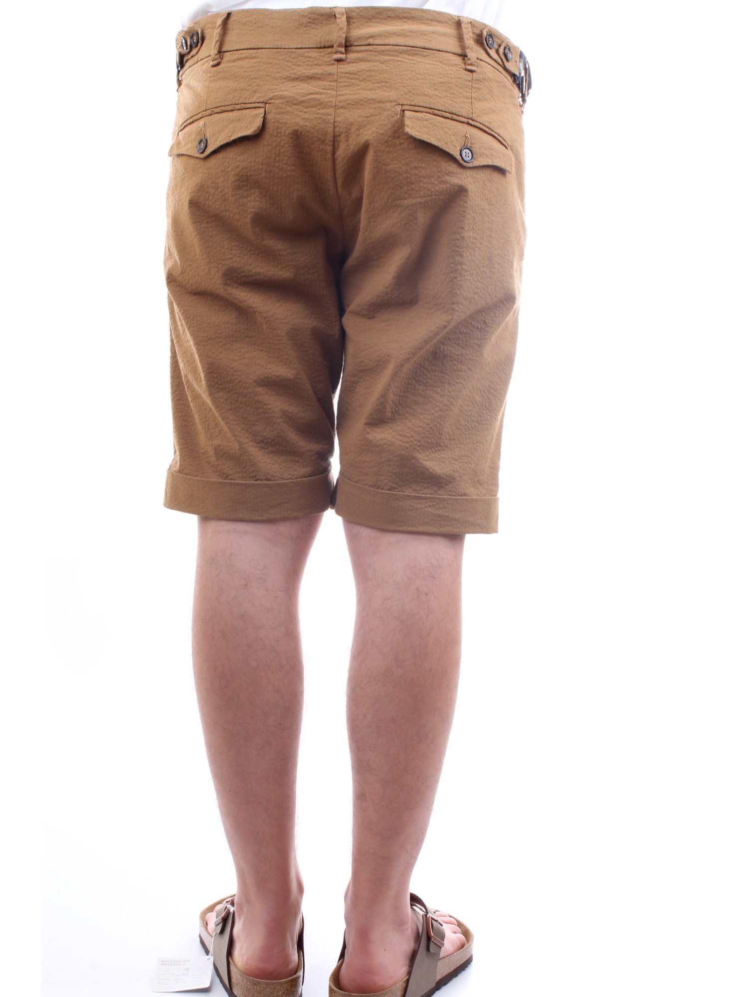 HISTORY LAB 21P716 Brown Clothing Man Shorts HISTORY LAB 21P716 Brown Clothing Man Shorts