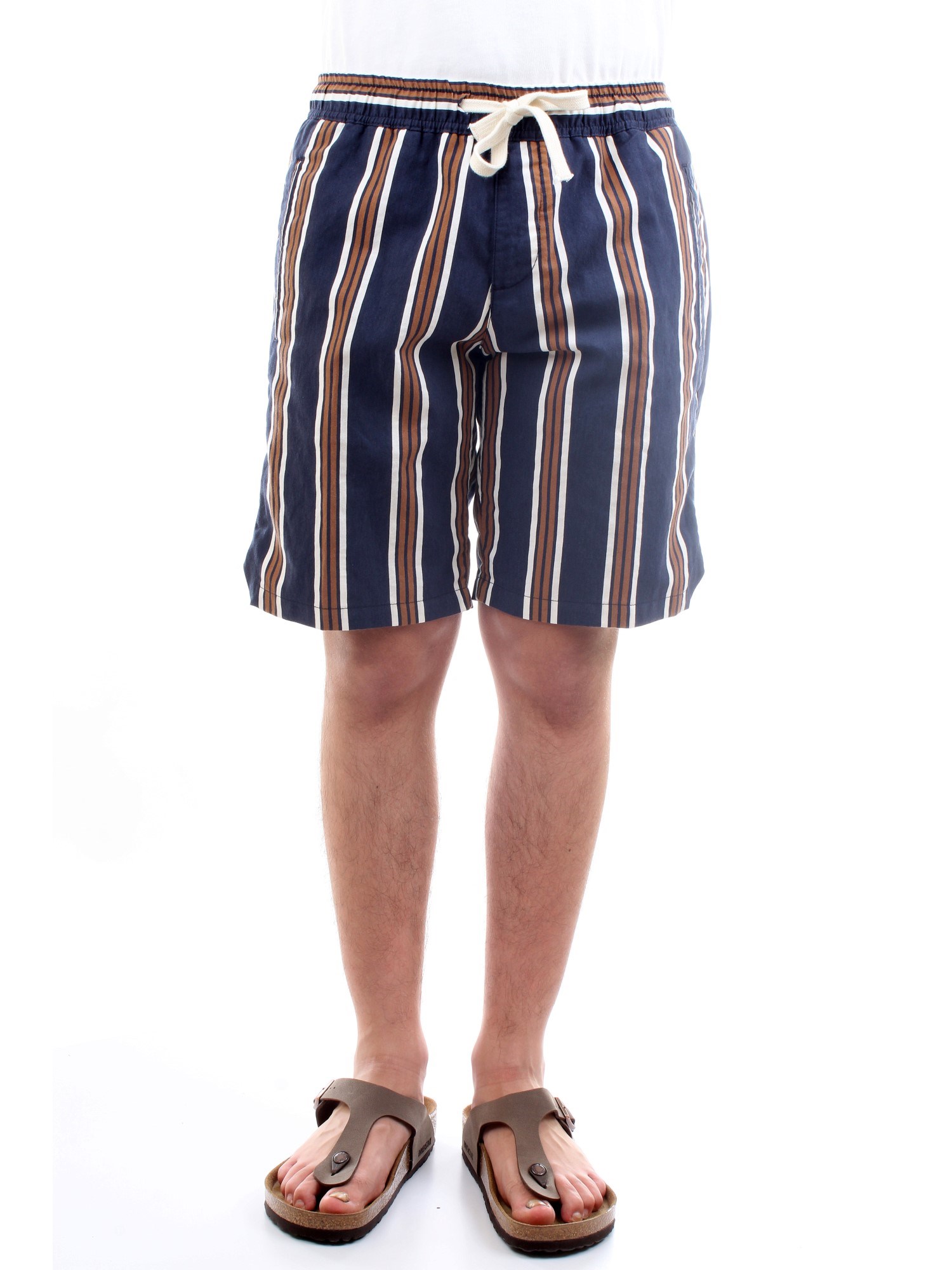 HISTORY LAB 21P71996 Blue Clothing Man Shorts HISTORY LAB 21P71996 Blue Clothing Man Shorts