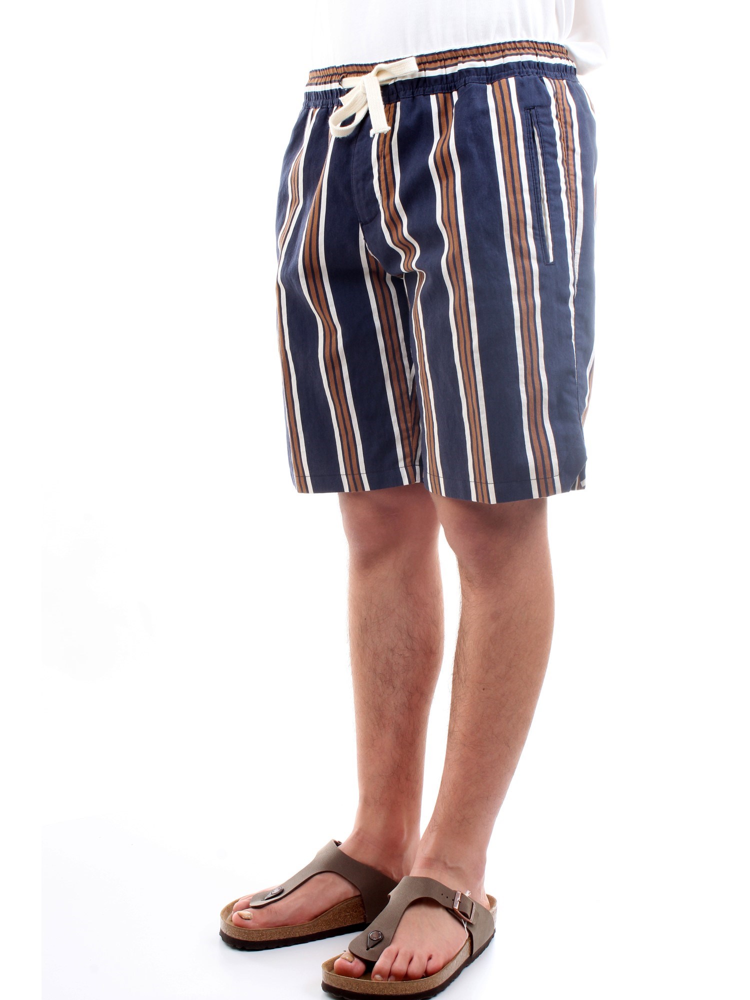 HISTORY LAB 21P71996 Blue Clothing Man Shorts HISTORY LAB 21P71996 Blue Clothing Man Shorts