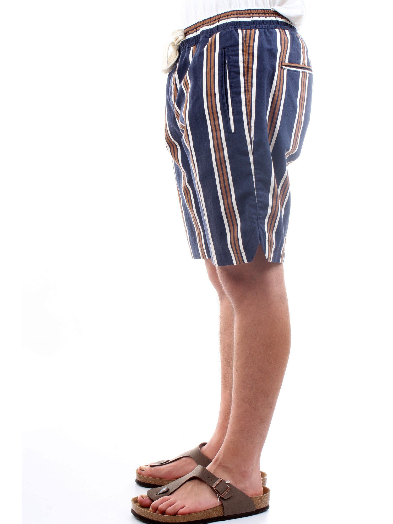 HISTORY LAB 21P71996 Blue Clothing Man Shorts HISTORY LAB 21P71996 Blue Clothing Man Shorts