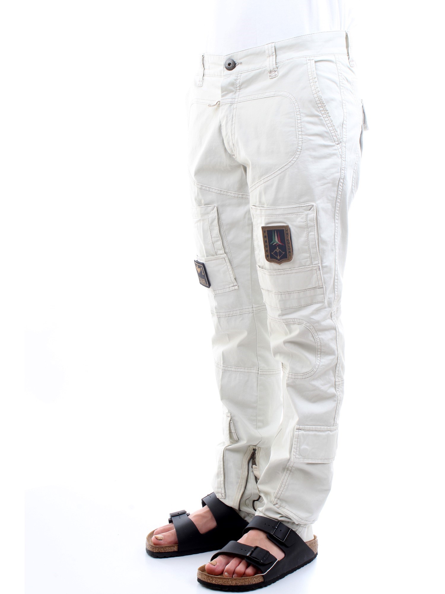 AERONAUTICA MILITARE 211PA1387CT1493 Beige Clothing Man Trousers AERONAUTICA MILITARE 211PA1387CT1493 Beige Clothing Man Trousers