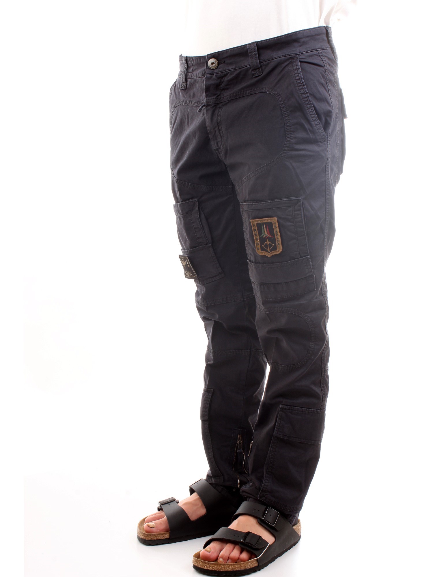 AERONAUTICA MILITARE 211PA1387CT1493 Blue Clothing Man Trousers AERONAUTICA MILITARE 211PA1387CT1493 Blue Clothing Man Trousers