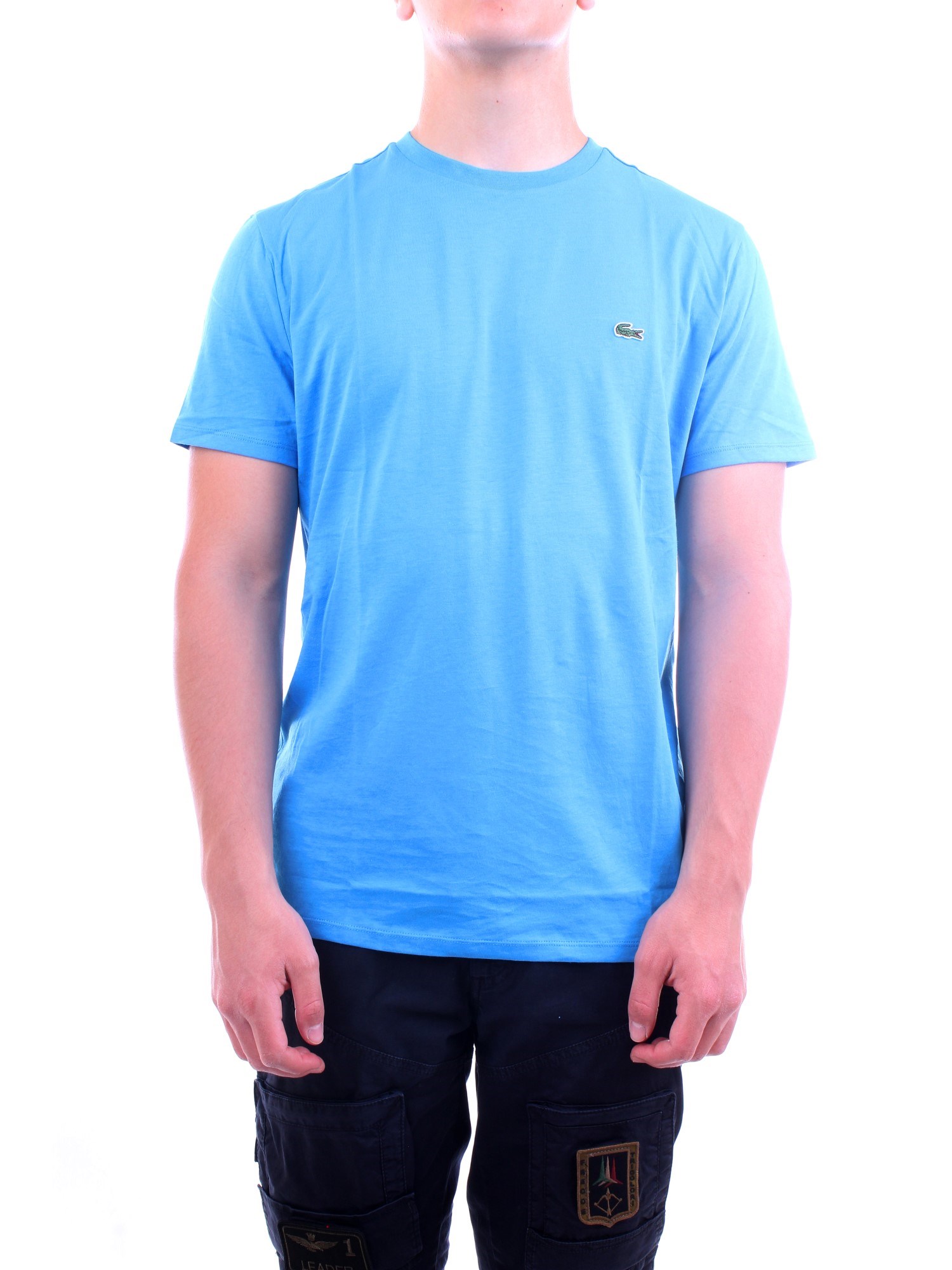 Lacoste TH6709 00 Light blue Clothing Man T-Shirt/Polo Lacoste TH6709 00 Light blue Clothing Man T-Shirt/Polo