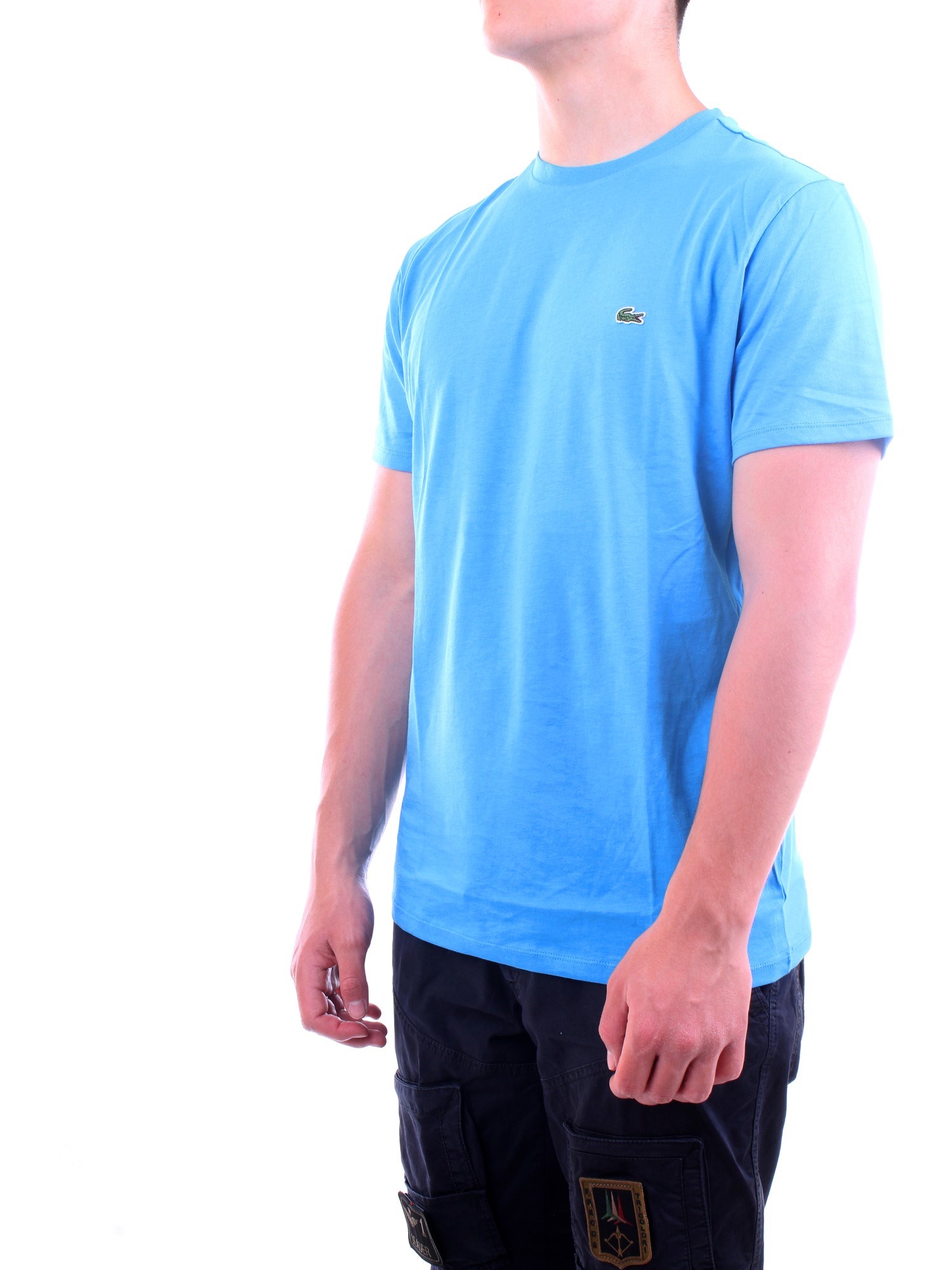 Lacoste TH6709 00 Light blue Clothing Man T-Shirt/Polo Lacoste TH6709 00 Light blue Clothing Man T-Shirt/Polo