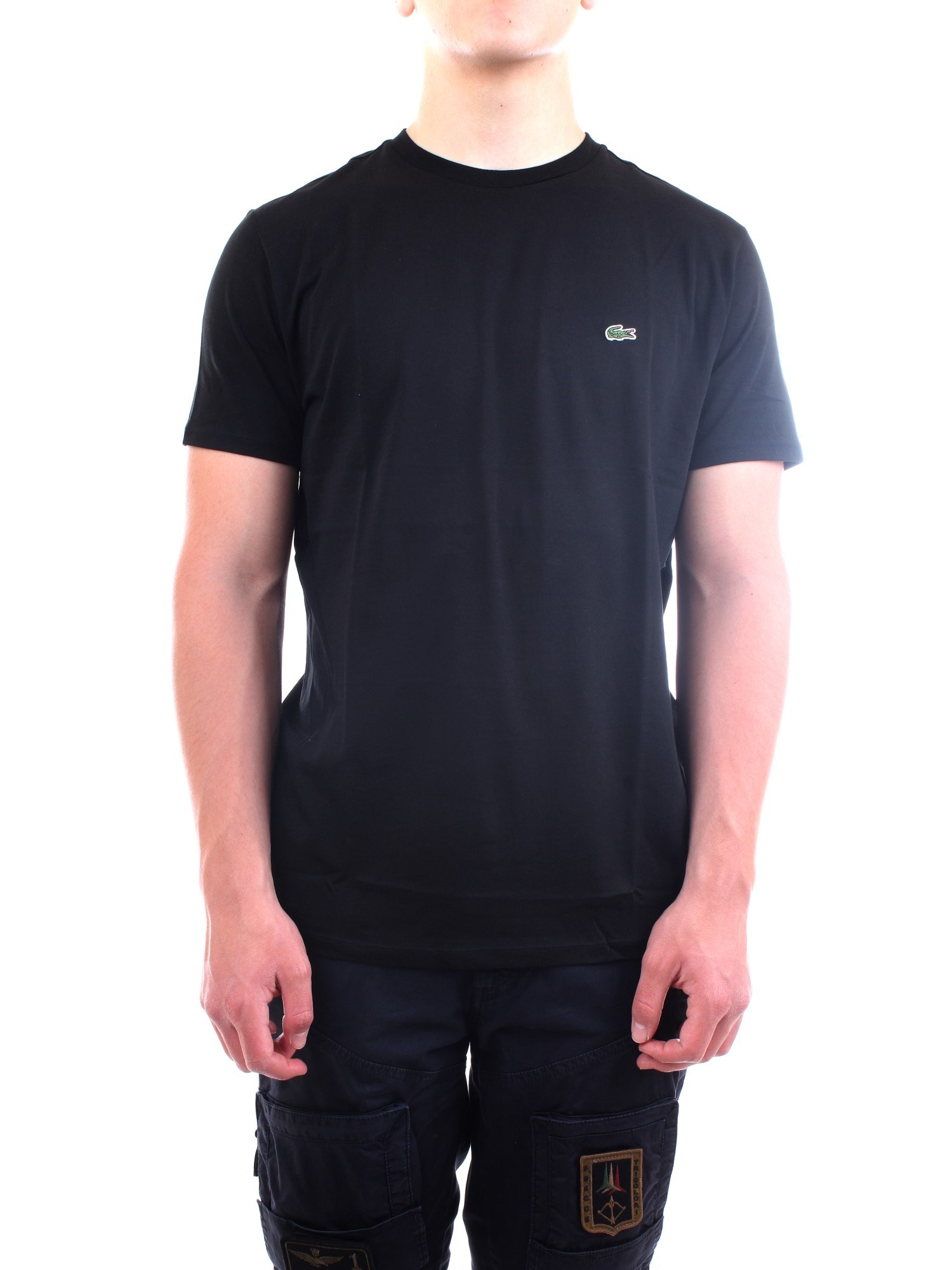 Lacoste TH6709 00 Black Clothing Man T-Shirt/Polo Lacoste TH6709 00 Black Clothing Man T-Shirt/Polo