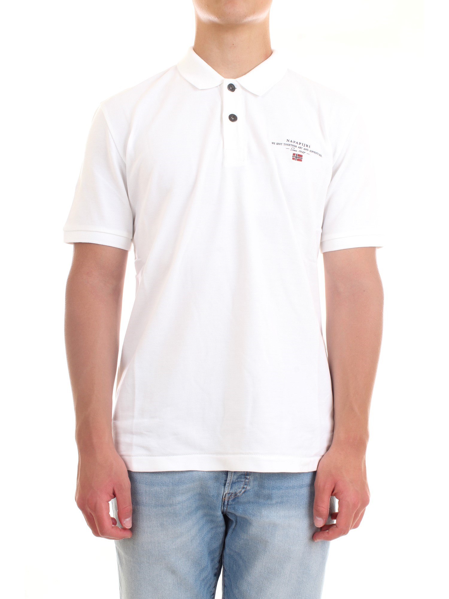NAPAPIJRI NP0A4FA White Clothing Man Polo shirt NAPAPIJRI NP0A4FA White Clothing Man Polo shirt