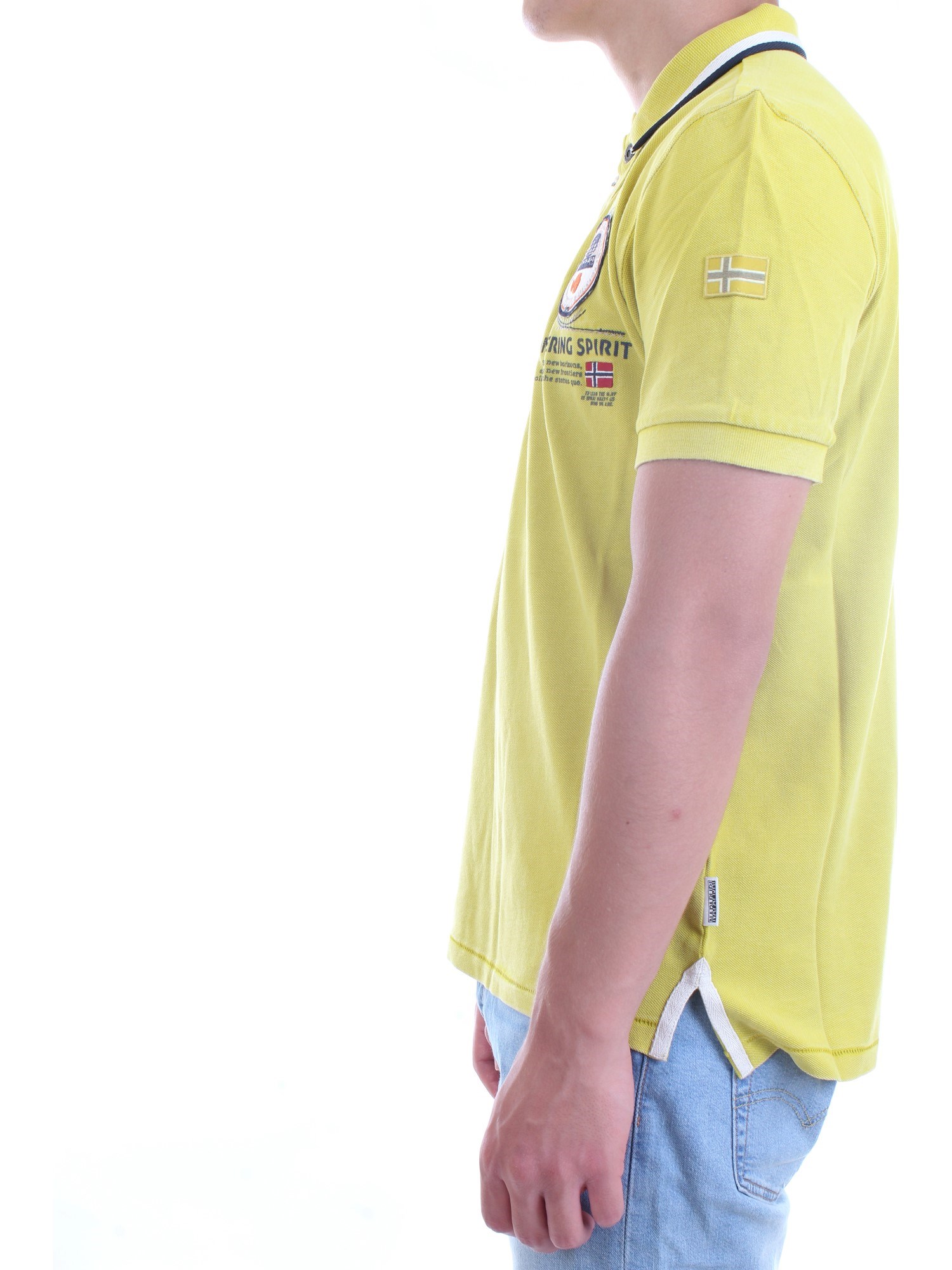 NAPAPIJRI NP0A4F6D Yellow Clothing Man Polo shirt NAPAPIJRI NP0A4F6D Yellow Clothing Man Polo shirt