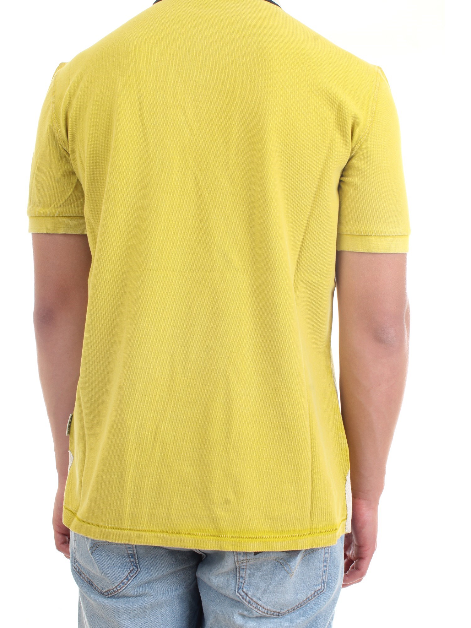 NAPAPIJRI NP0A4F6D Yellow Clothing Man Polo shirt NAPAPIJRI NP0A4F6D Yellow Clothing Man Polo shirt