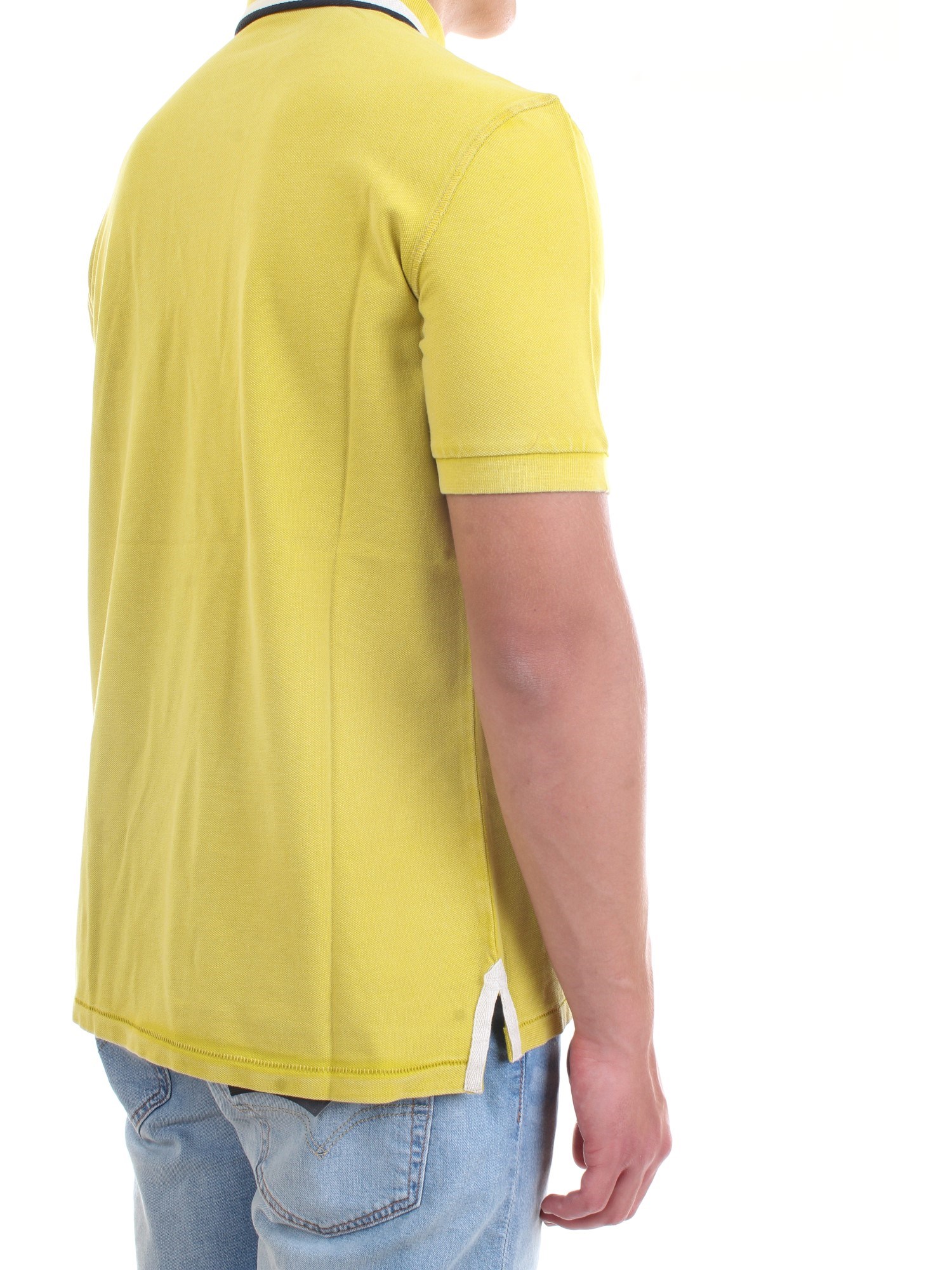 NAPAPIJRI NP0A4F6D Yellow Clothing Man Polo shirt NAPAPIJRI NP0A4F6D Yellow Clothing Man Polo shirt