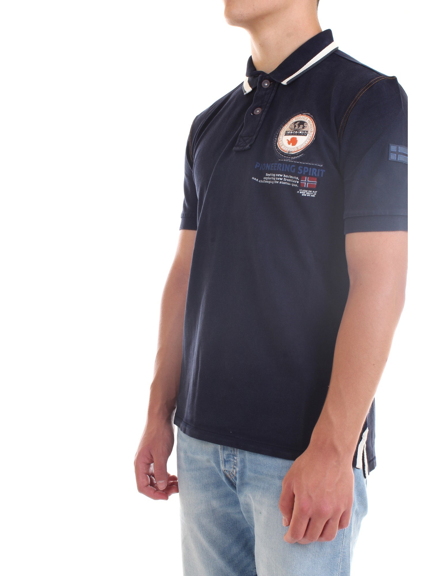 NAPAPIJRI NP0A4F6D Blue Clothing Man Polo shirt NAPAPIJRI NP0A4F6D Blue Clothing Man Polo shirt